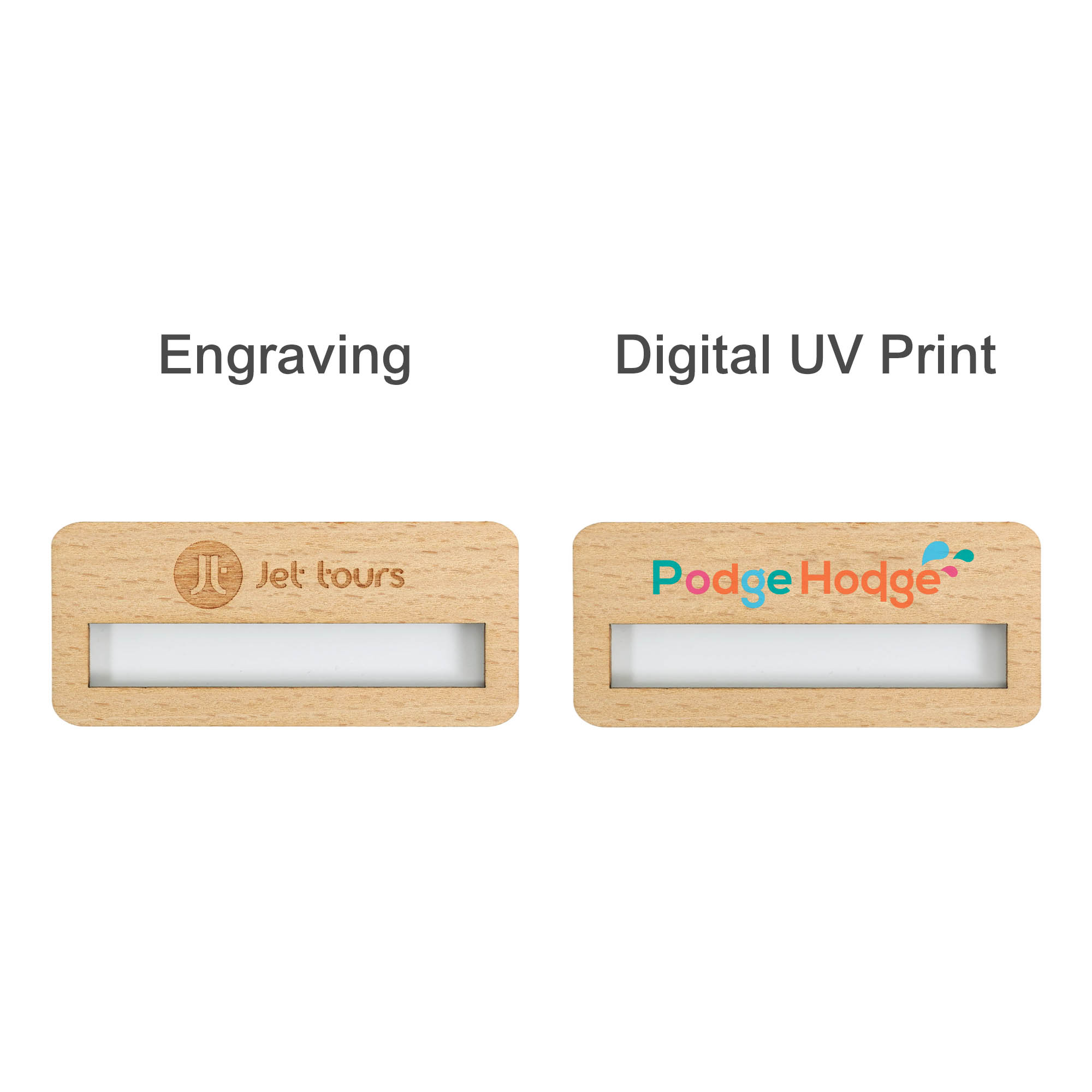 Reusable Wooden Name Badge - Image 5