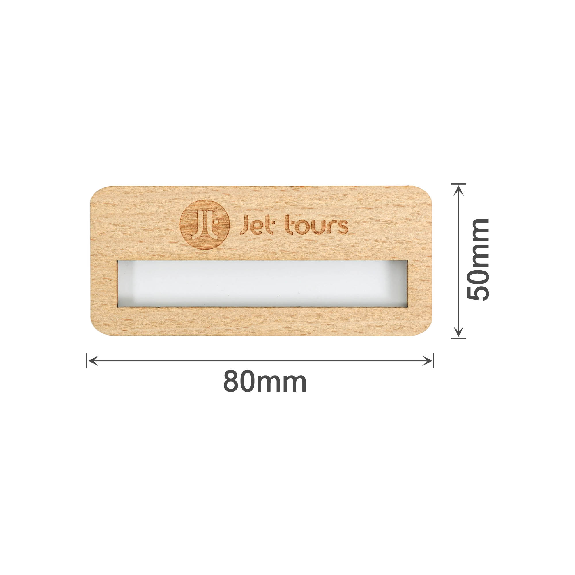Reusable Wooden Name Badge - Image 4