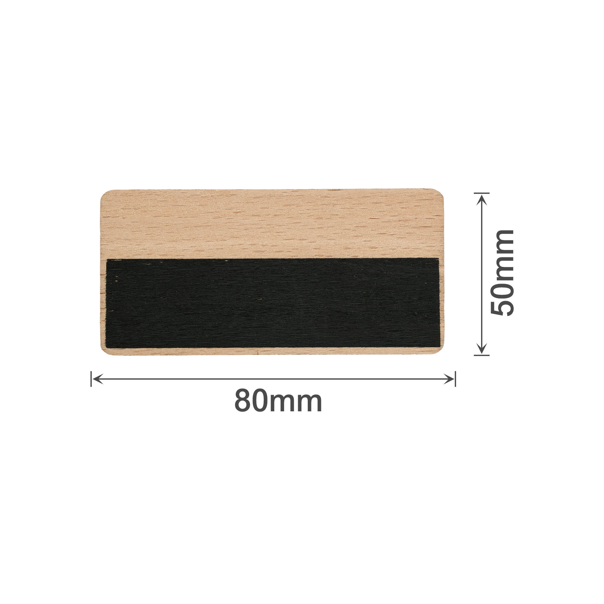 Erasable Wooden Chalkboard Name Badge - Image 3