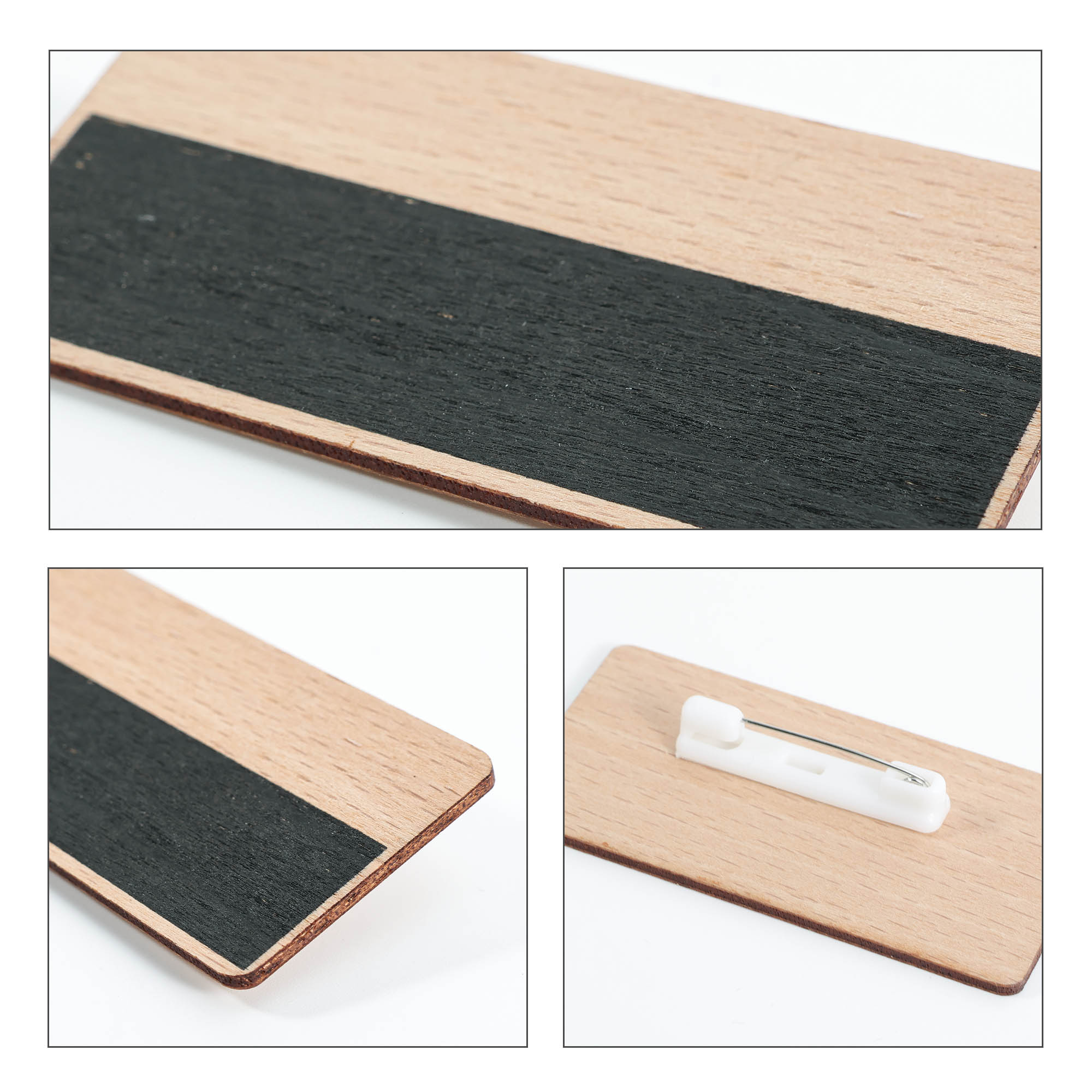 Erasable Wooden Chalkboard Name Badge - Image 5
