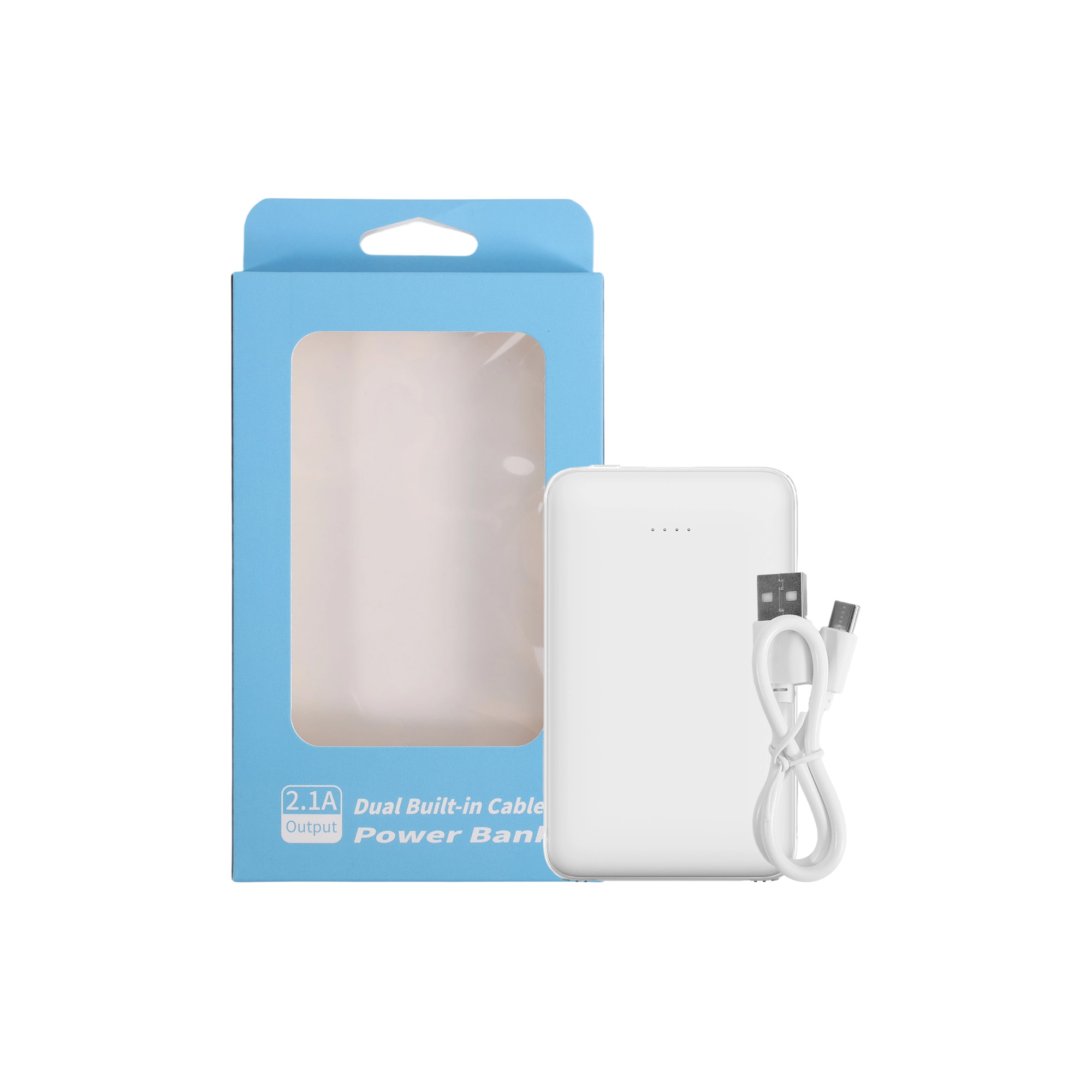 5000mAh Slim Power Bank with Charging Cable - Image 7