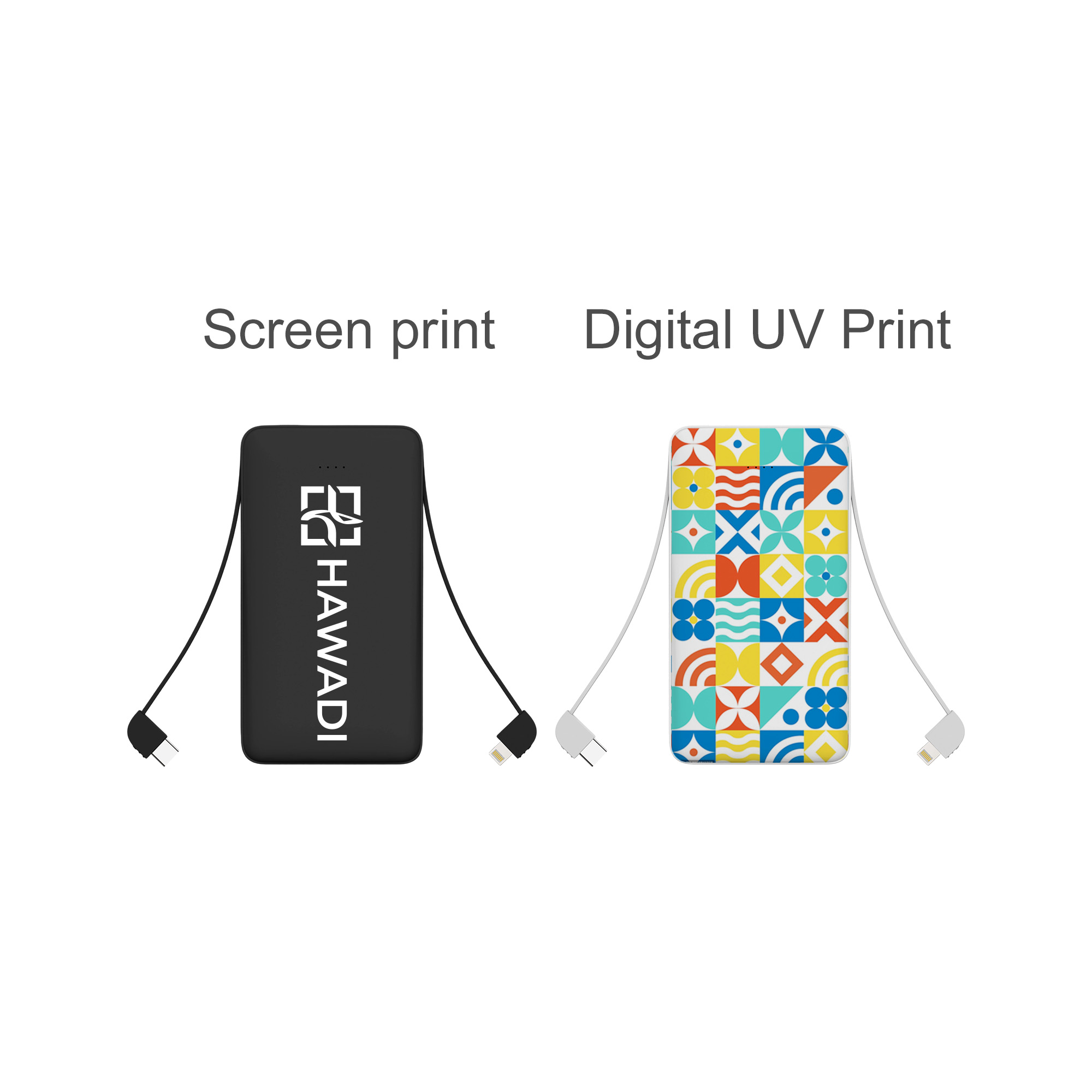 10000mAh Slim Power Bank with Charging Cable - Image 5