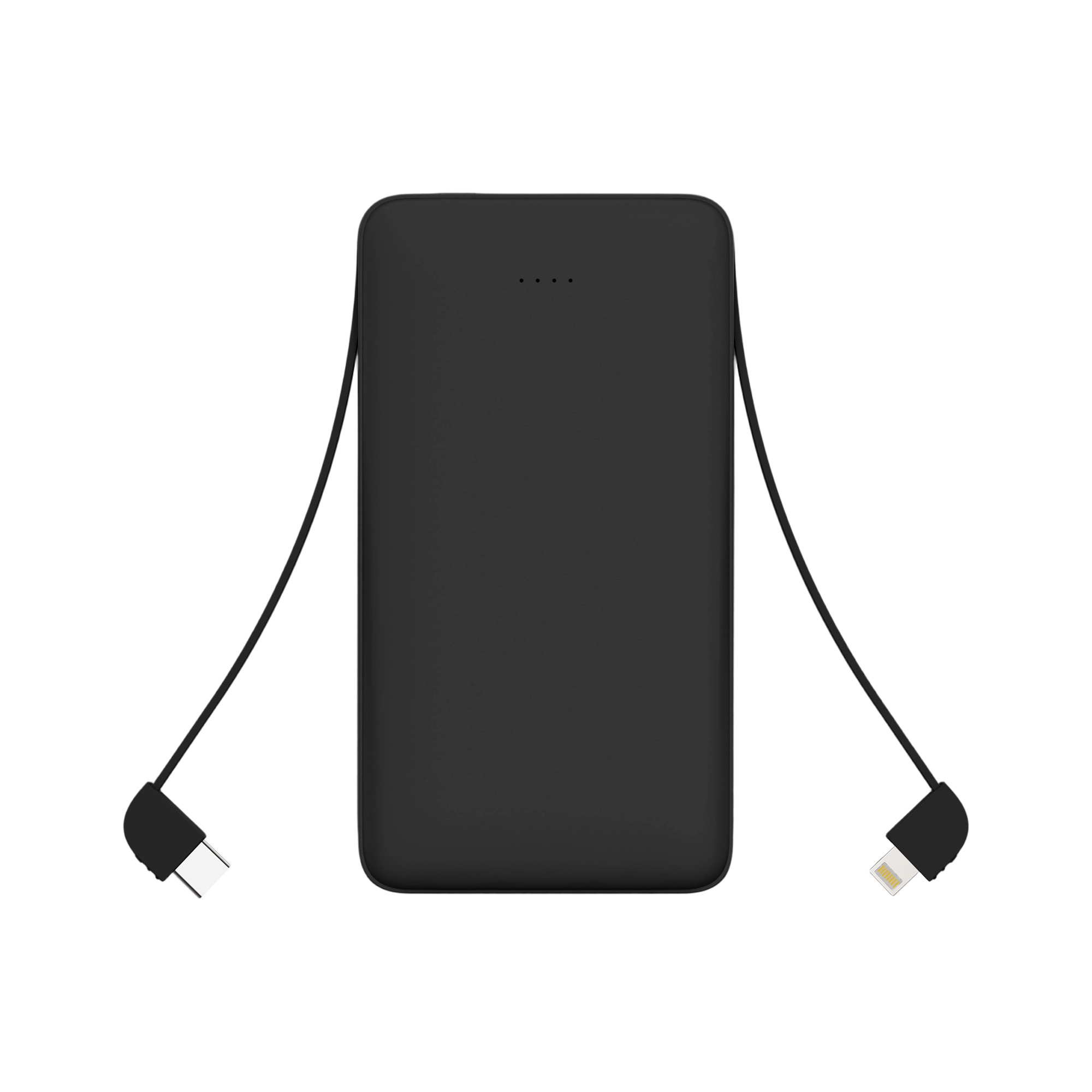 10000mAh Slim Power Bank with Charging Cable - Image 2