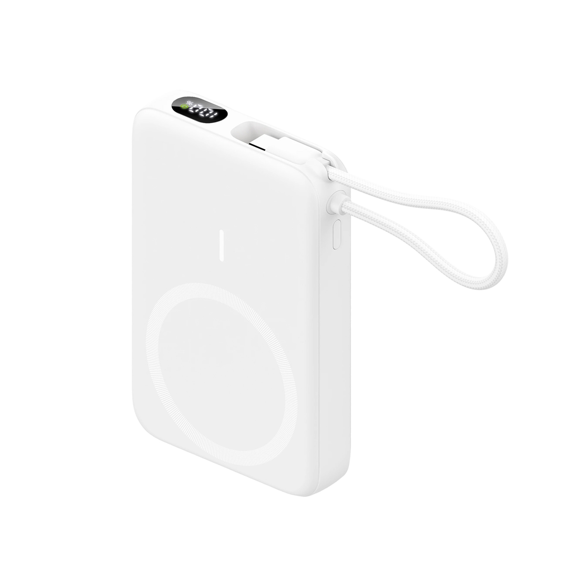 10000mAh Magnetic Wireless Power Bank with Charging Cable - Image 2