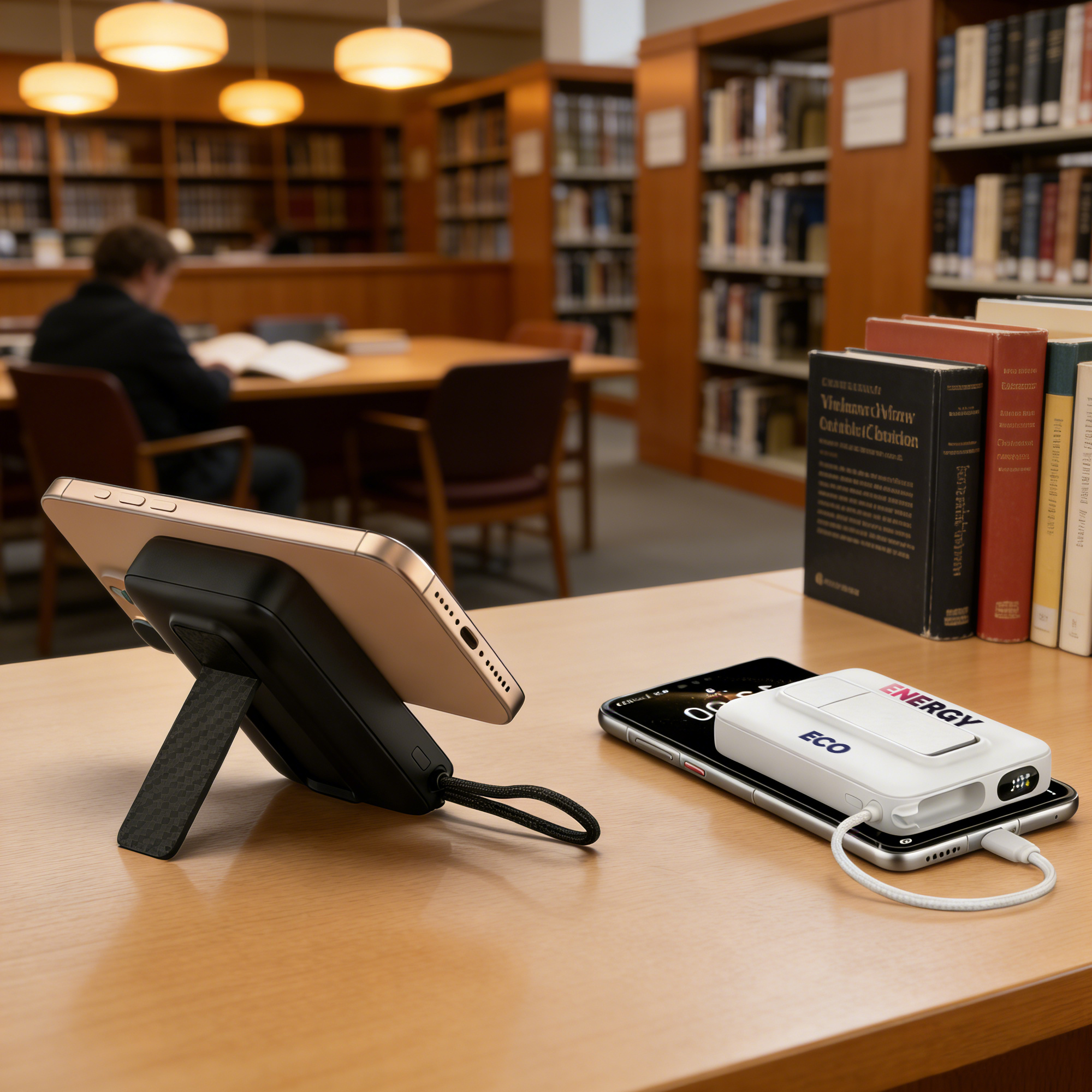 10000mAh Magnetic Wireless Power Bank with Charging Cable - Image 9