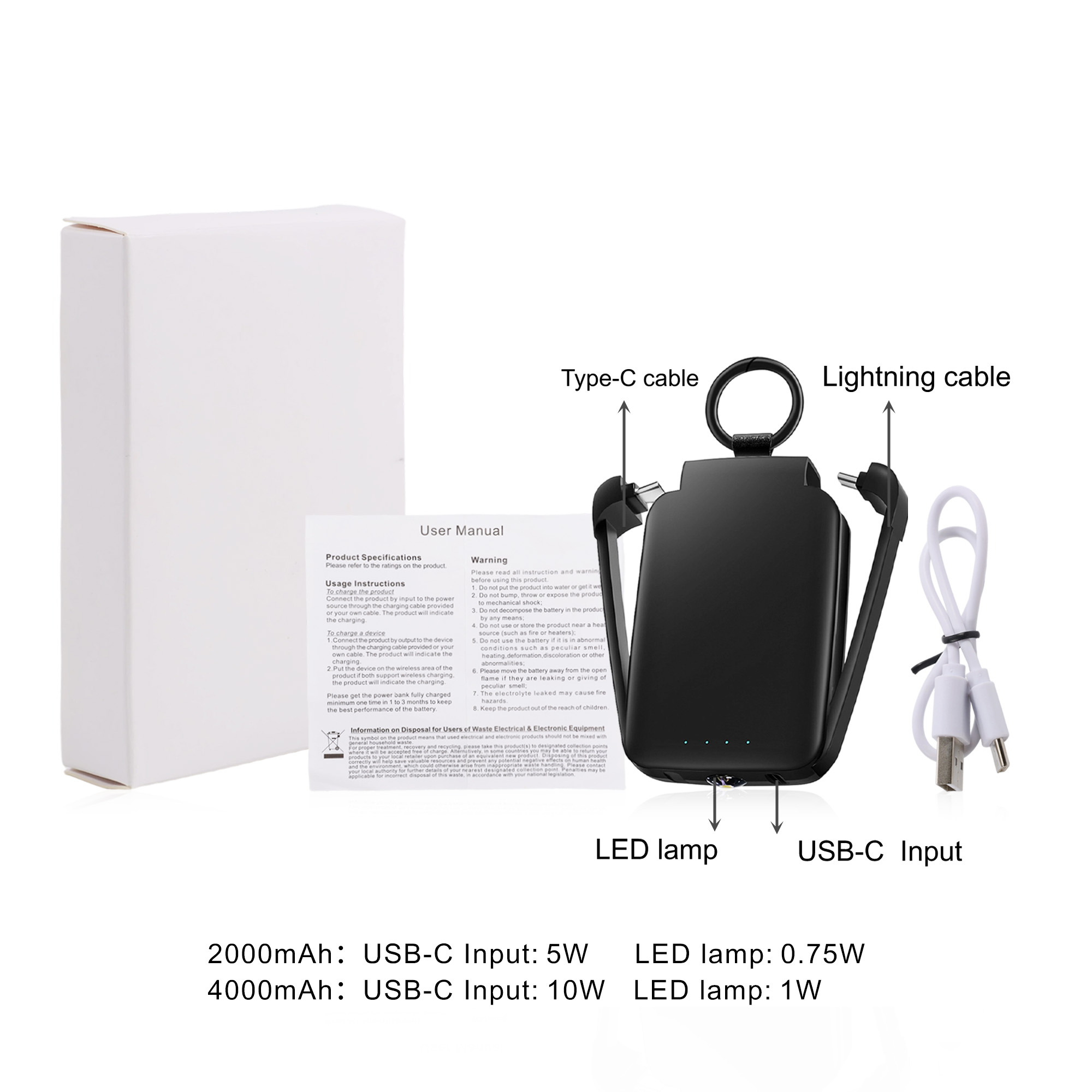 Mini Power Bank with Flashlight - Image 7