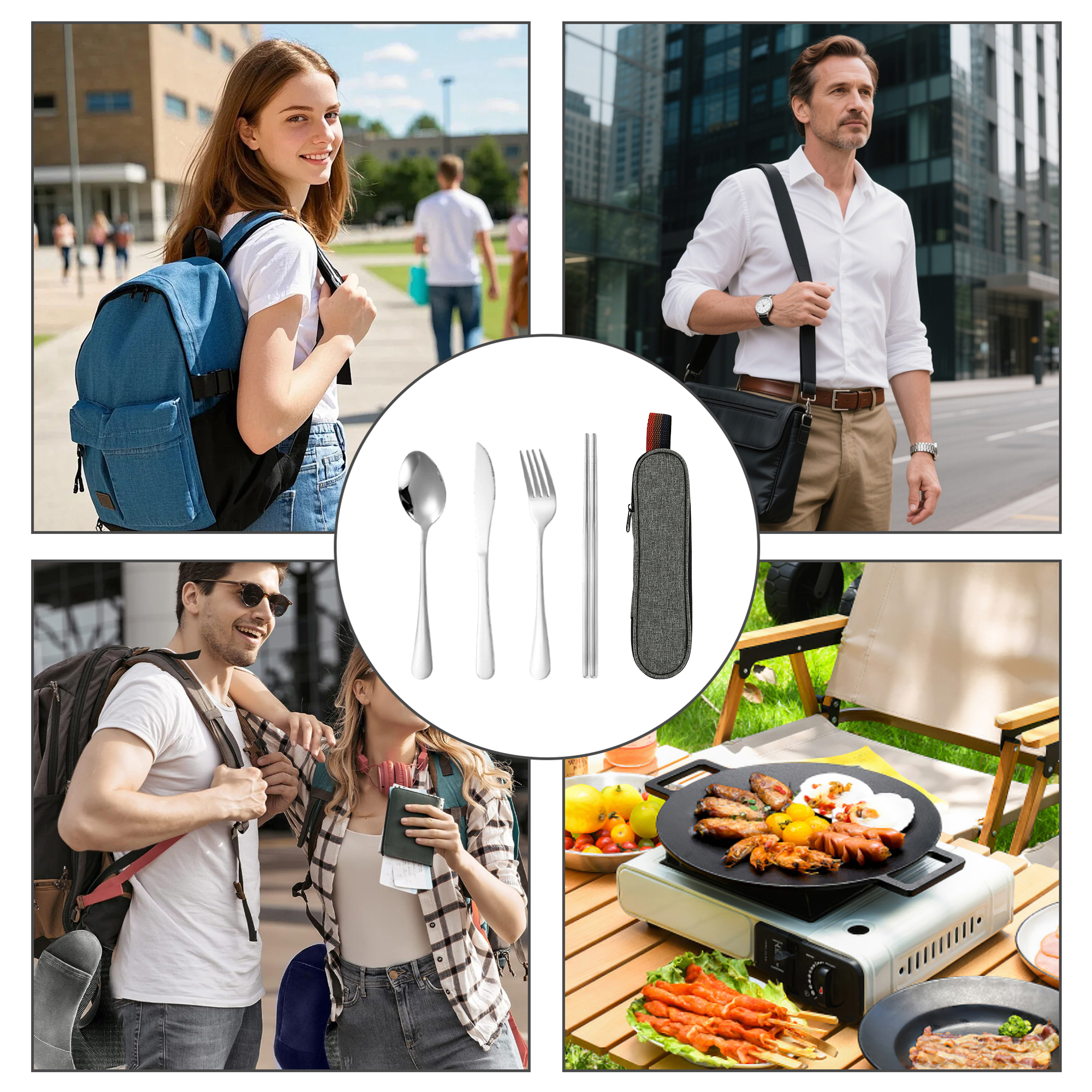 Travel Cutlery Set 4pcs - Image 9