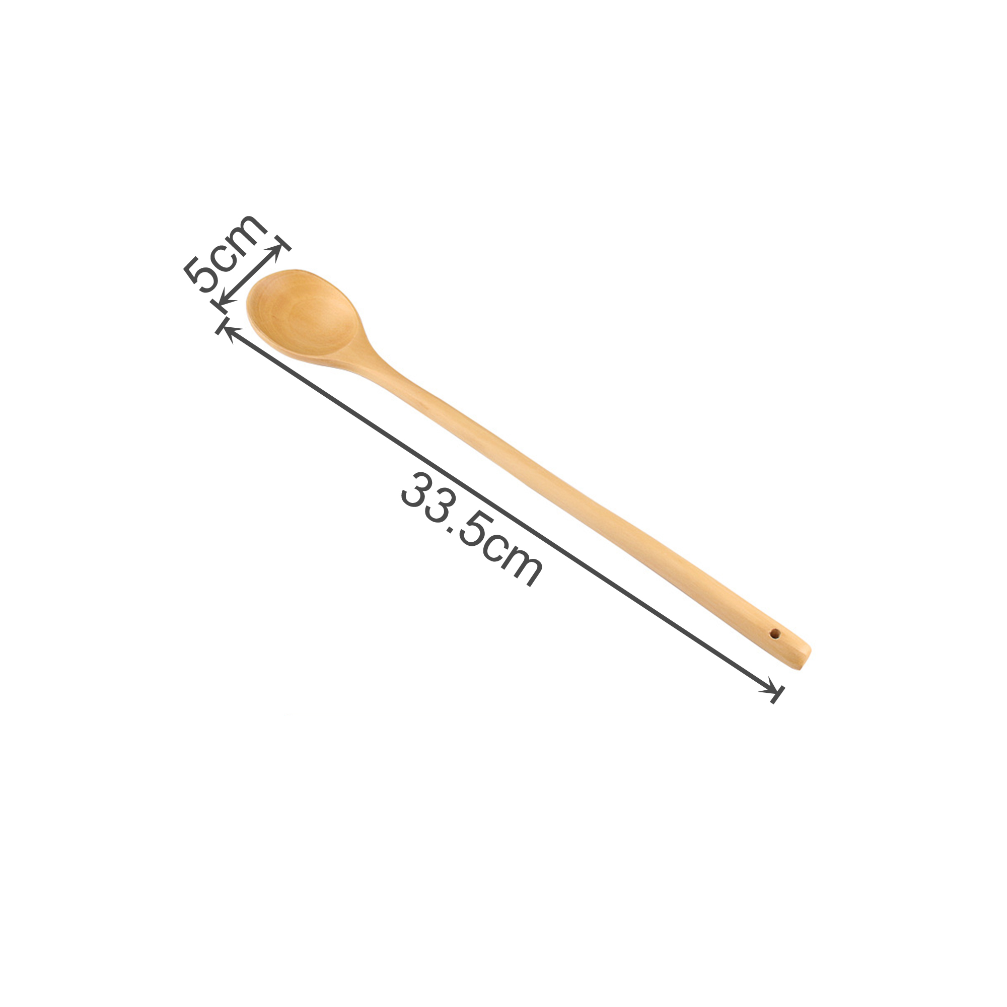 Long Handle Wooden Spoon - Image 4