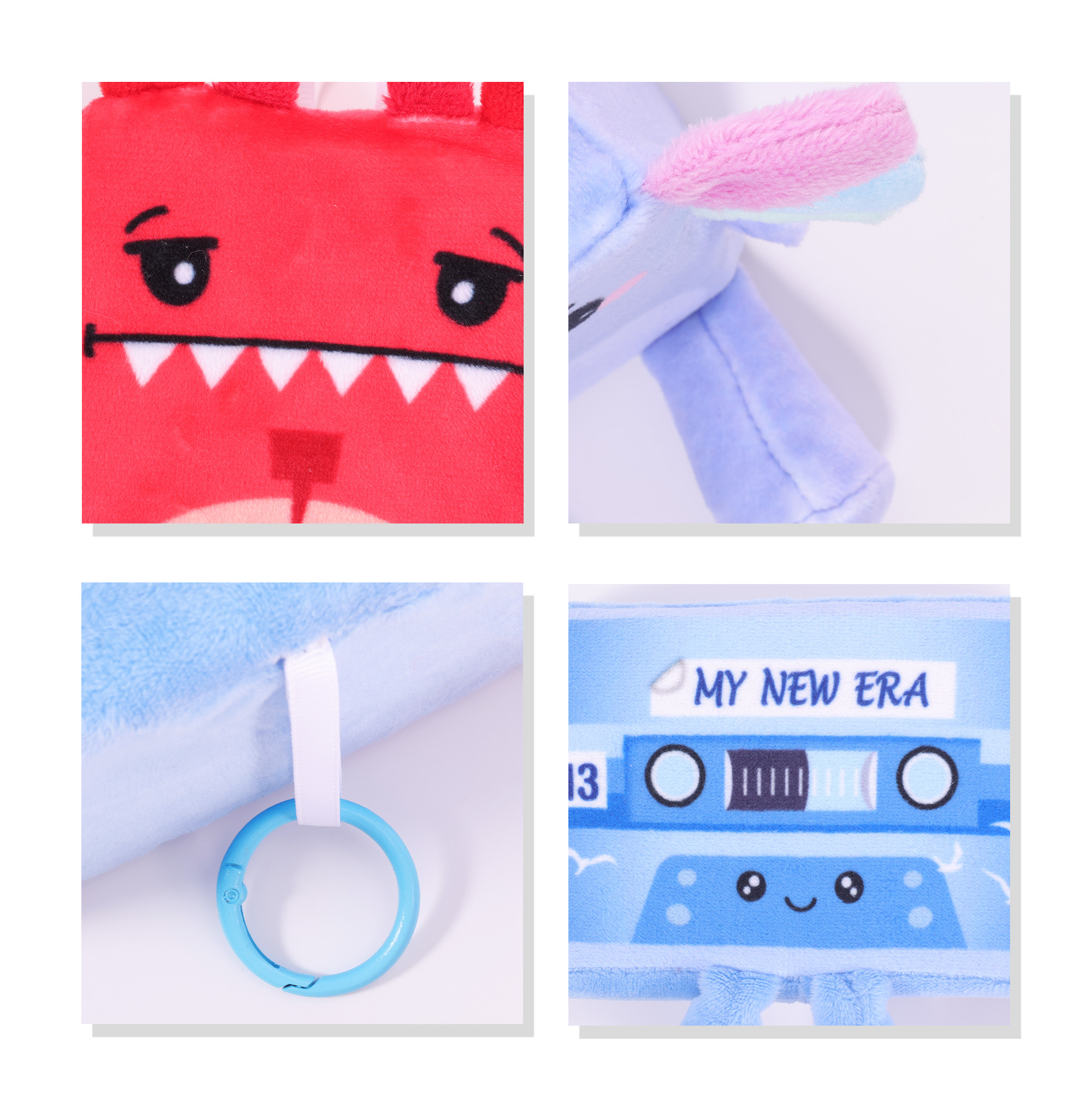 Block Plush Toy with O Ring - Image 7