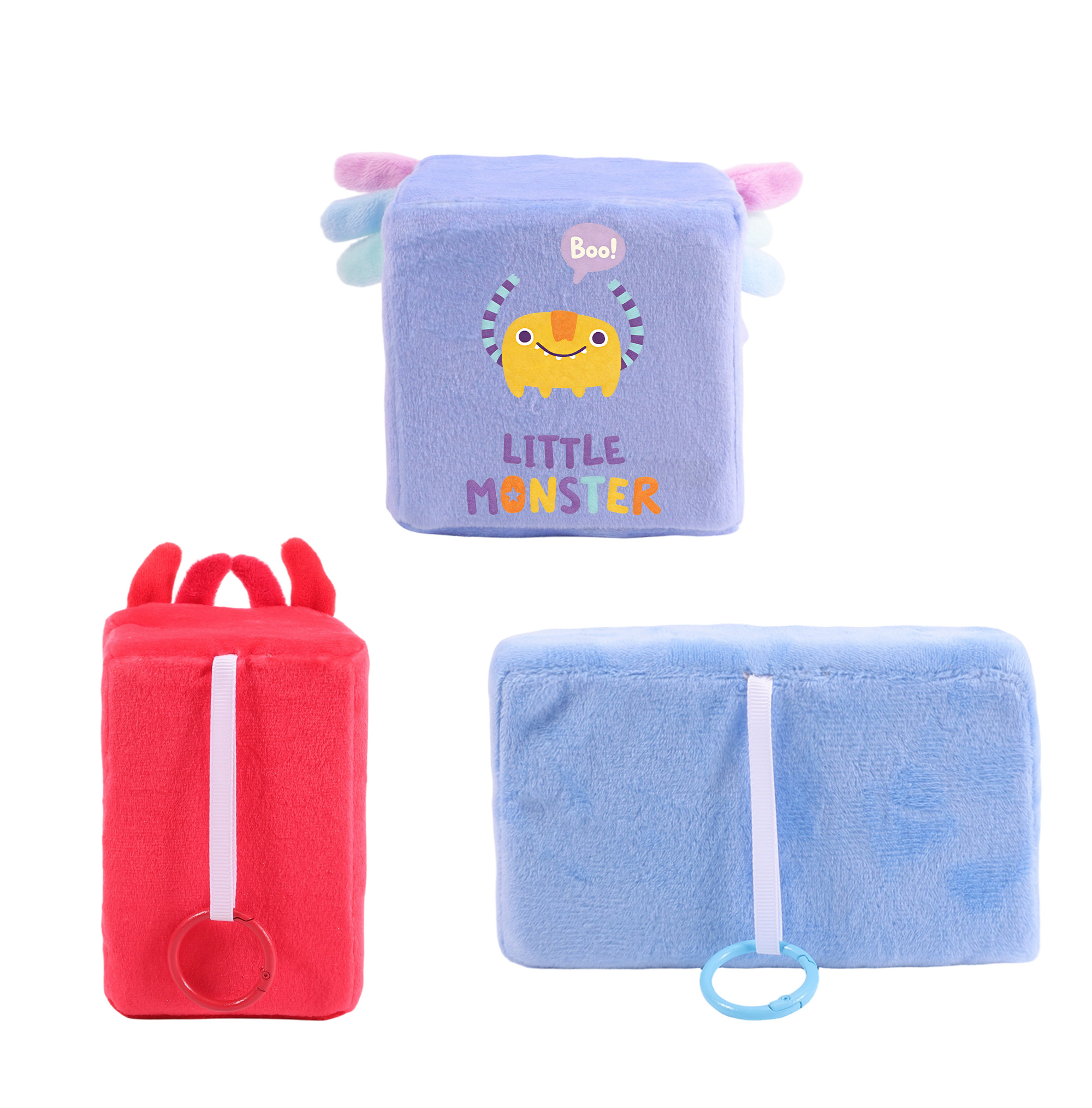 Block Plush Toy with O Ring - Image 4