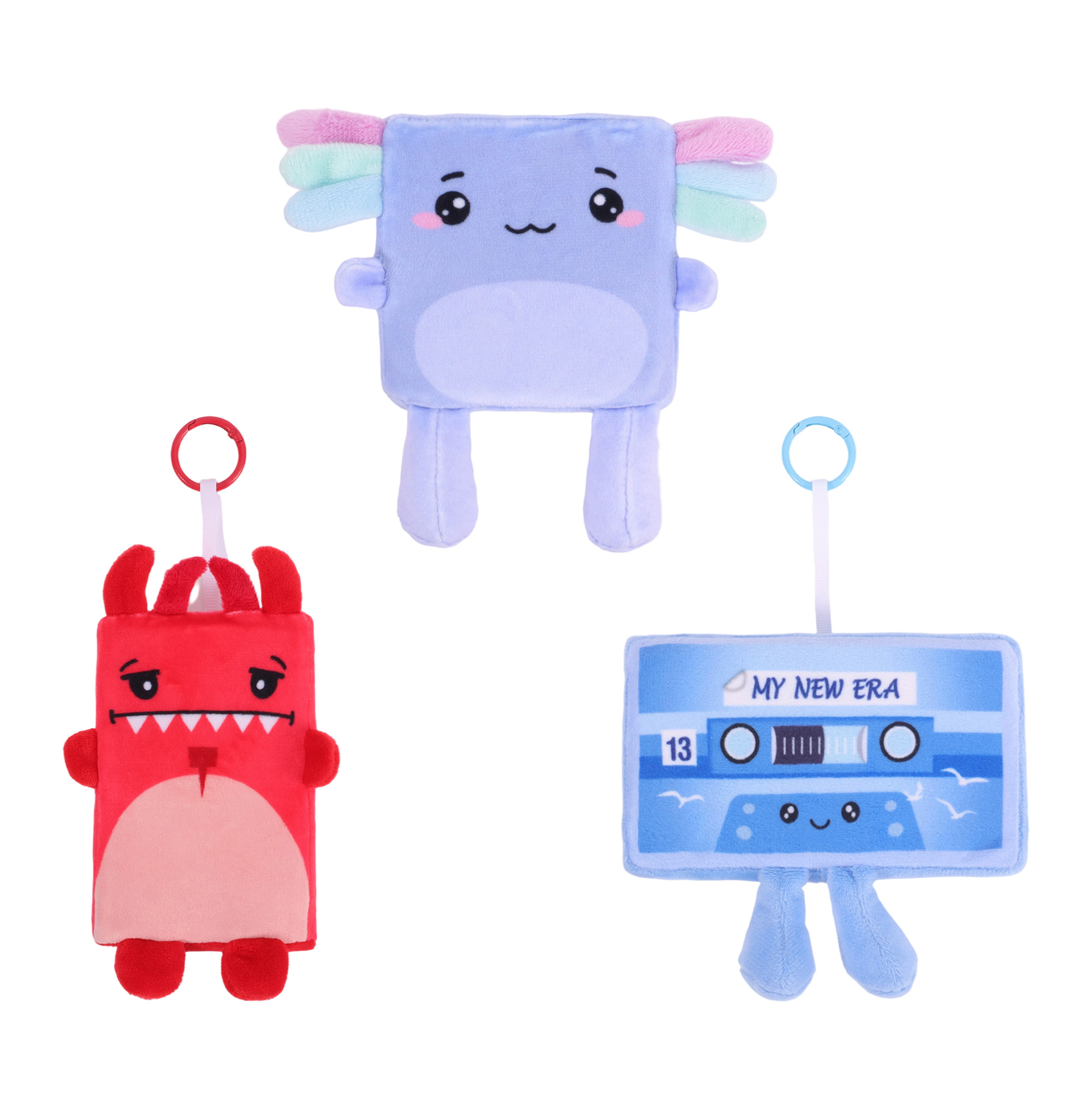 Block Plush Toy with O Ring - Image 2