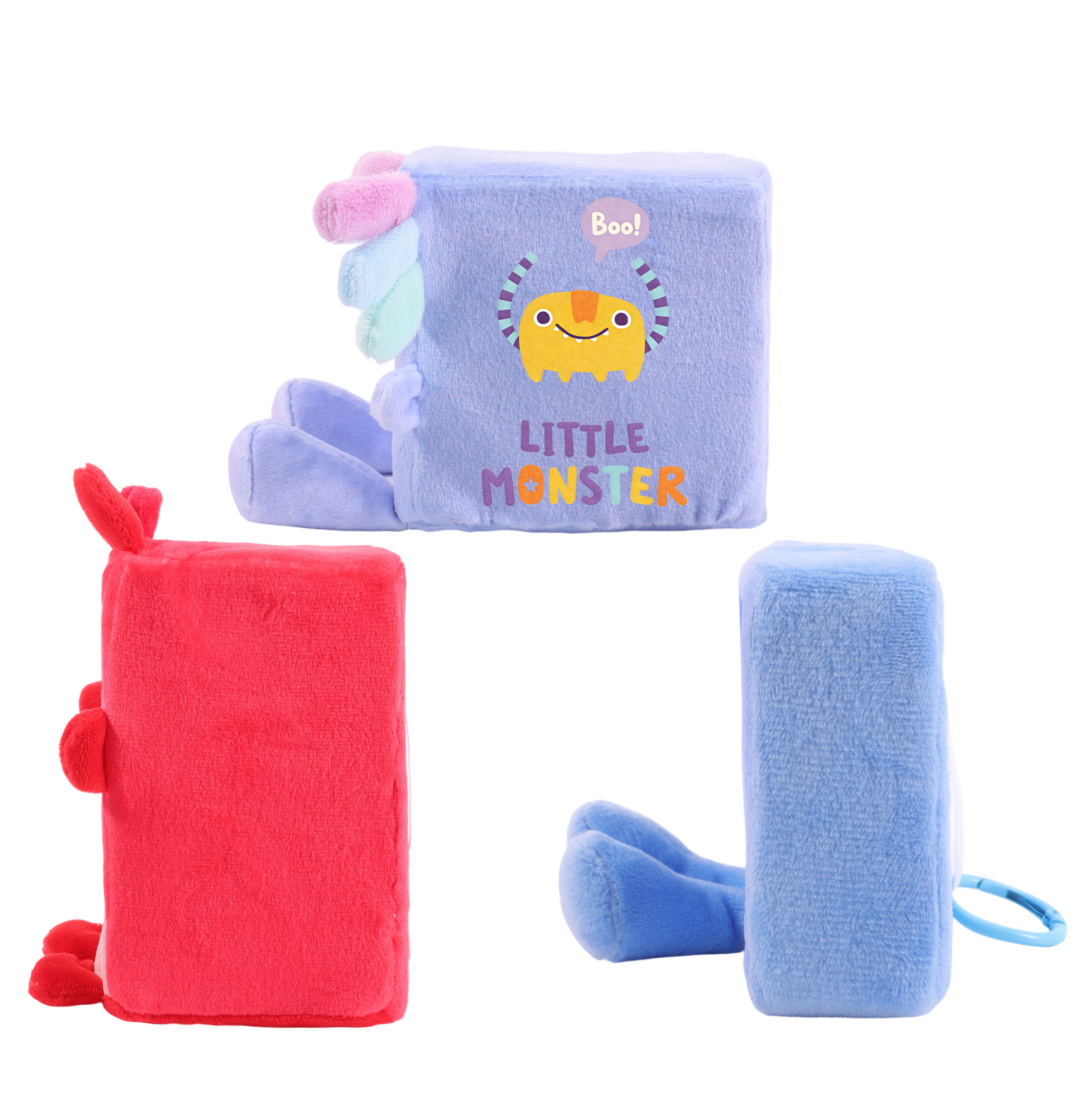 Block Plush Toy with O Ring - Image 3