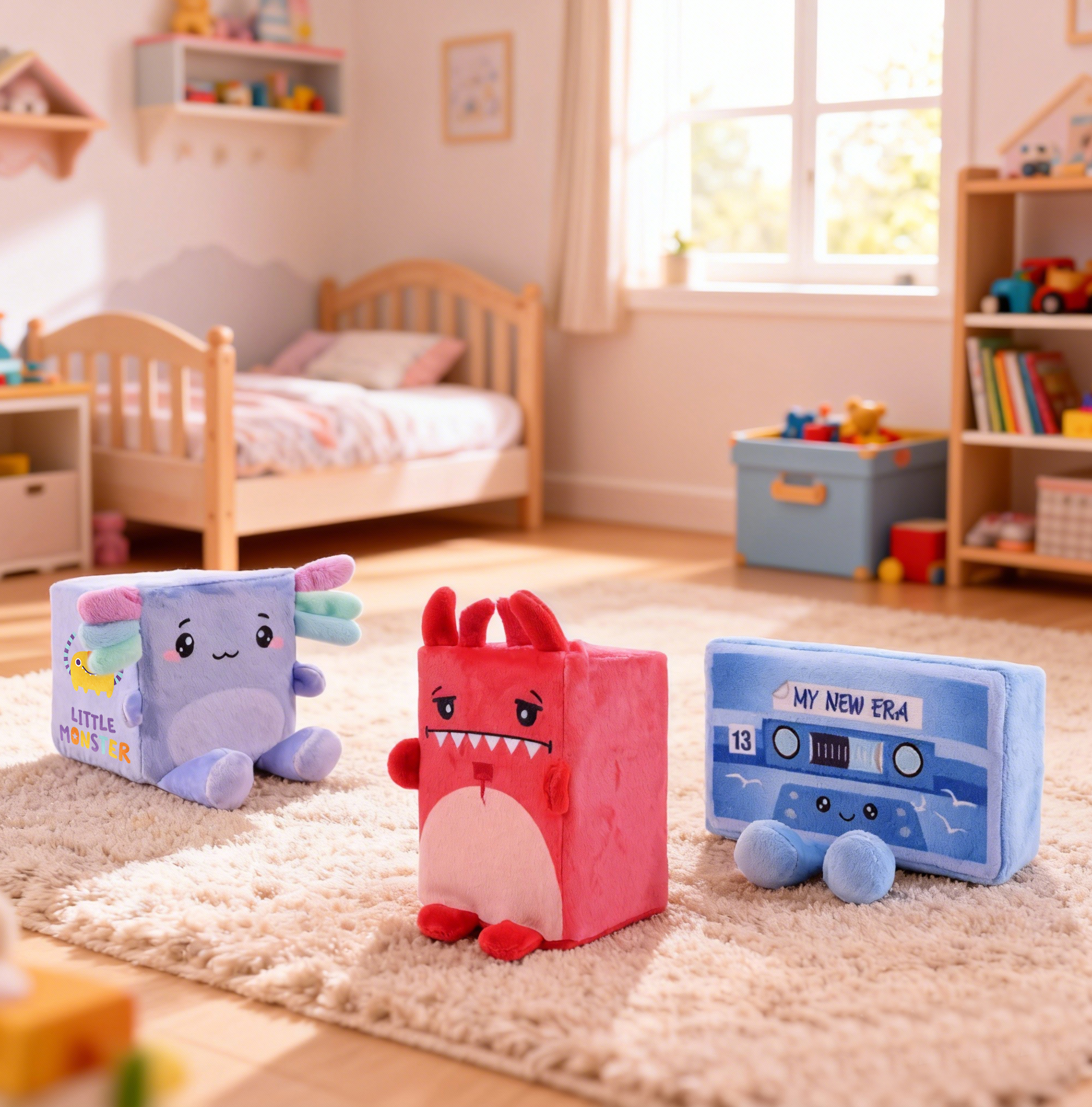 Block Plush Toy with O Ring - Image 8