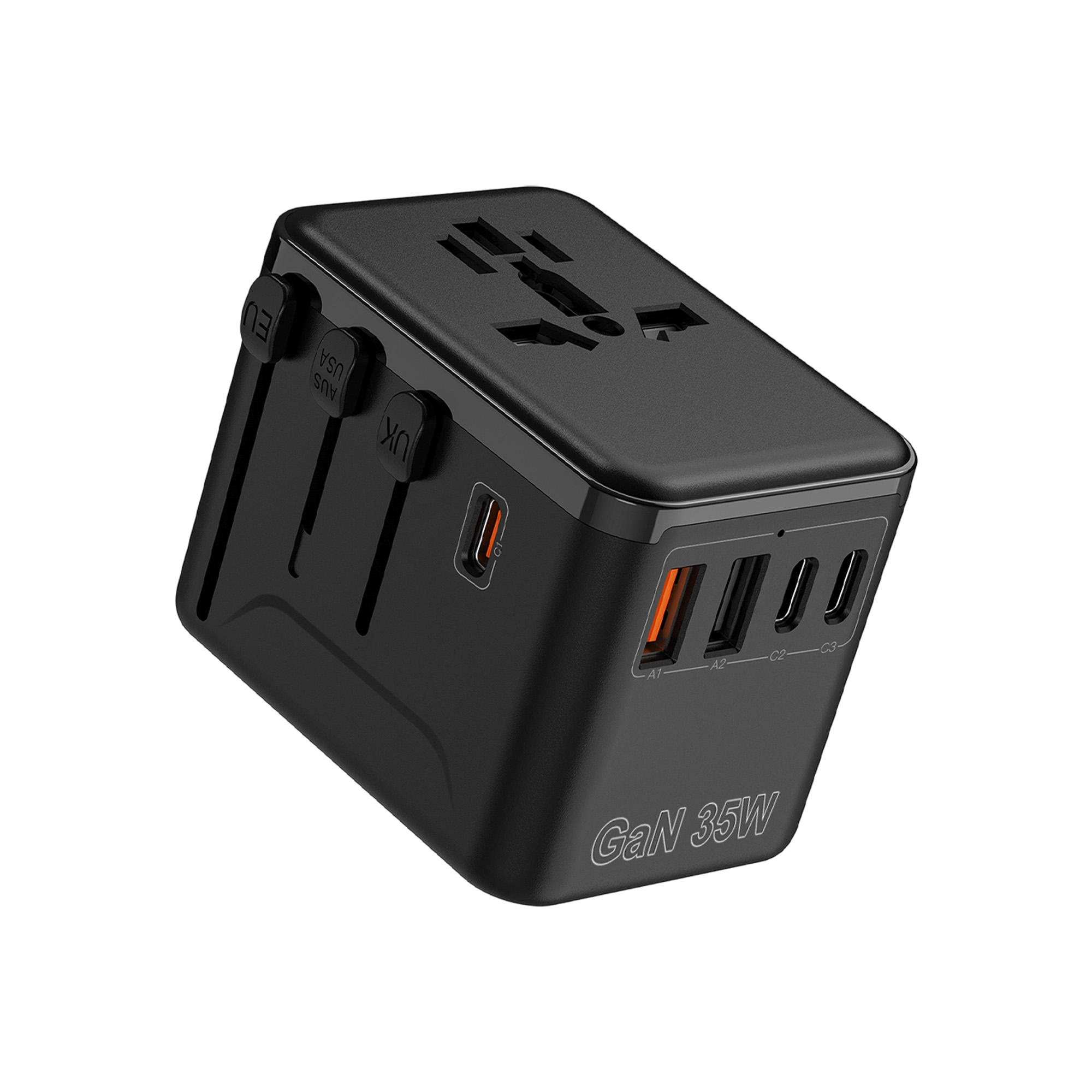 35W GaN Universal Travel Adapter (3C2A) - Image 2