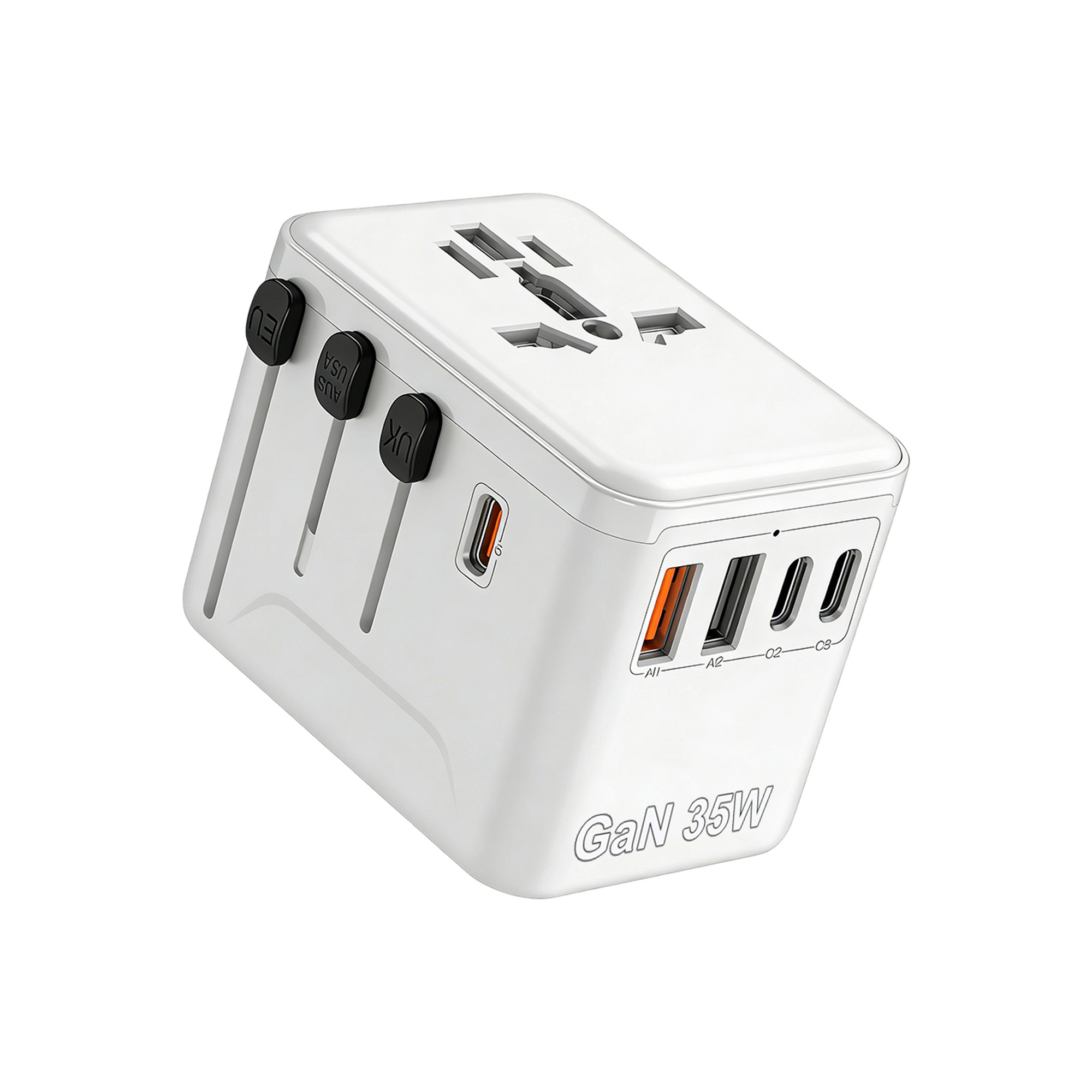 35W GaN Universal Travel Adapter (3C2A) - Image 3