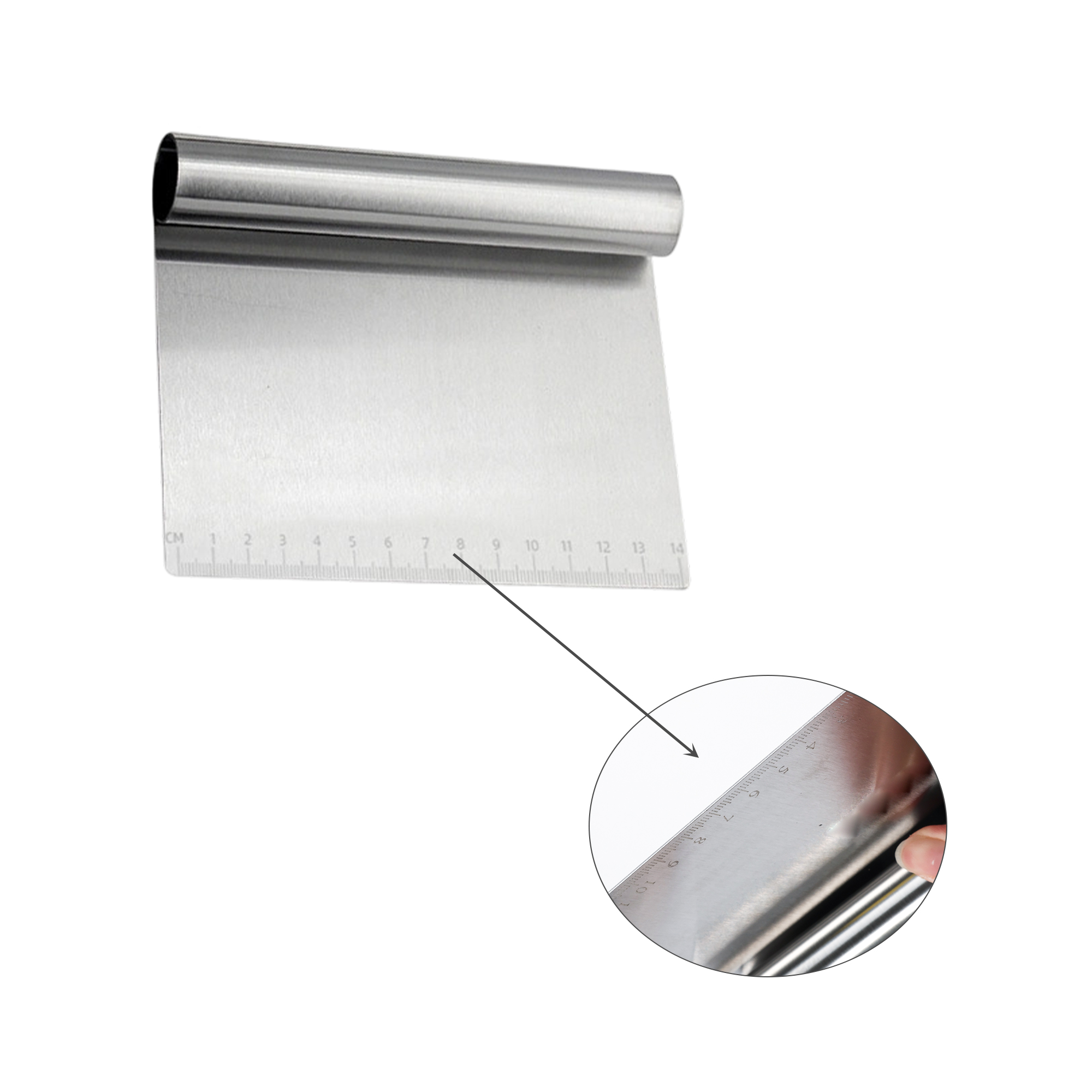Stainless Steel Flour Cutter With Measurements - Image 5