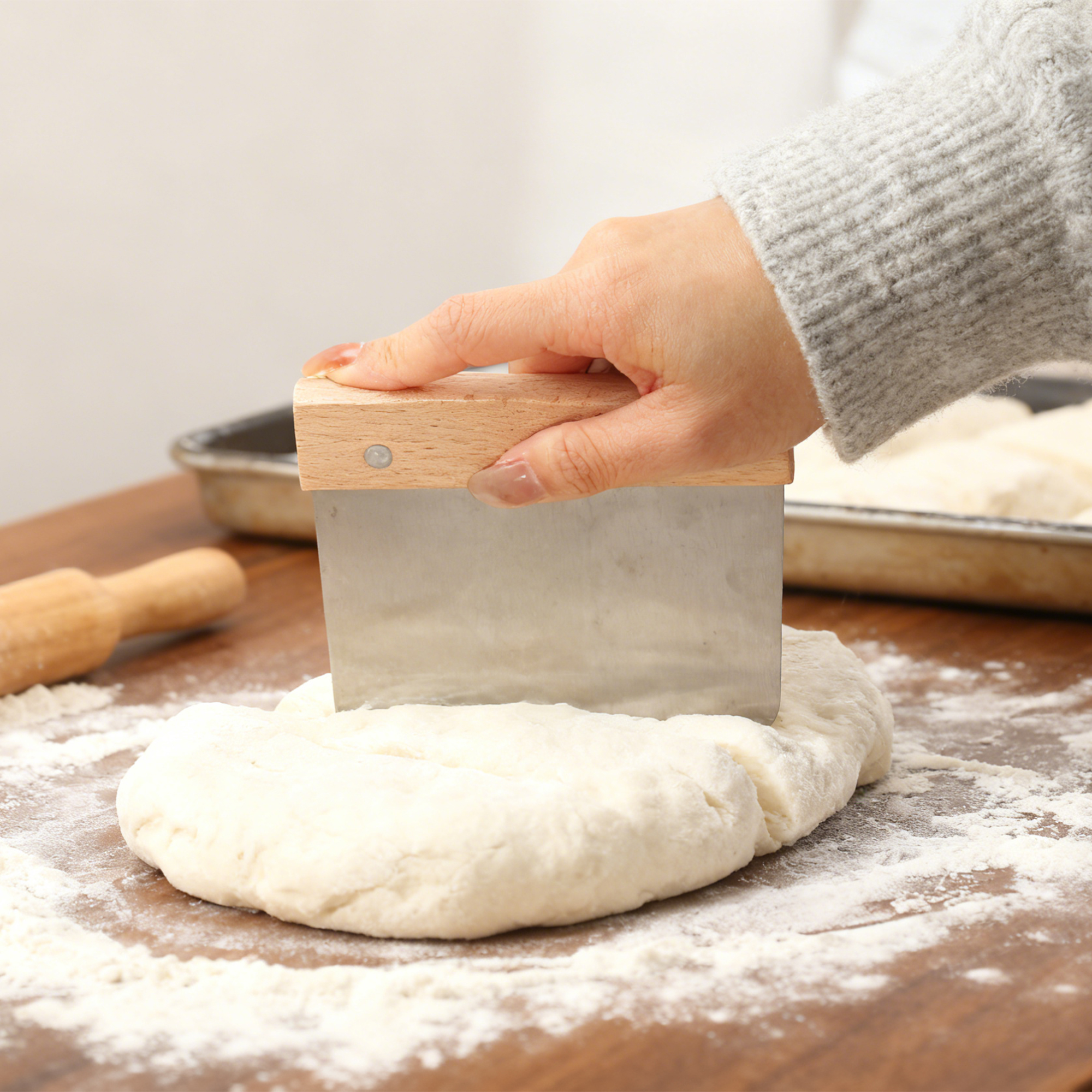 Beechwood Handle Flour Cutter - Image 6