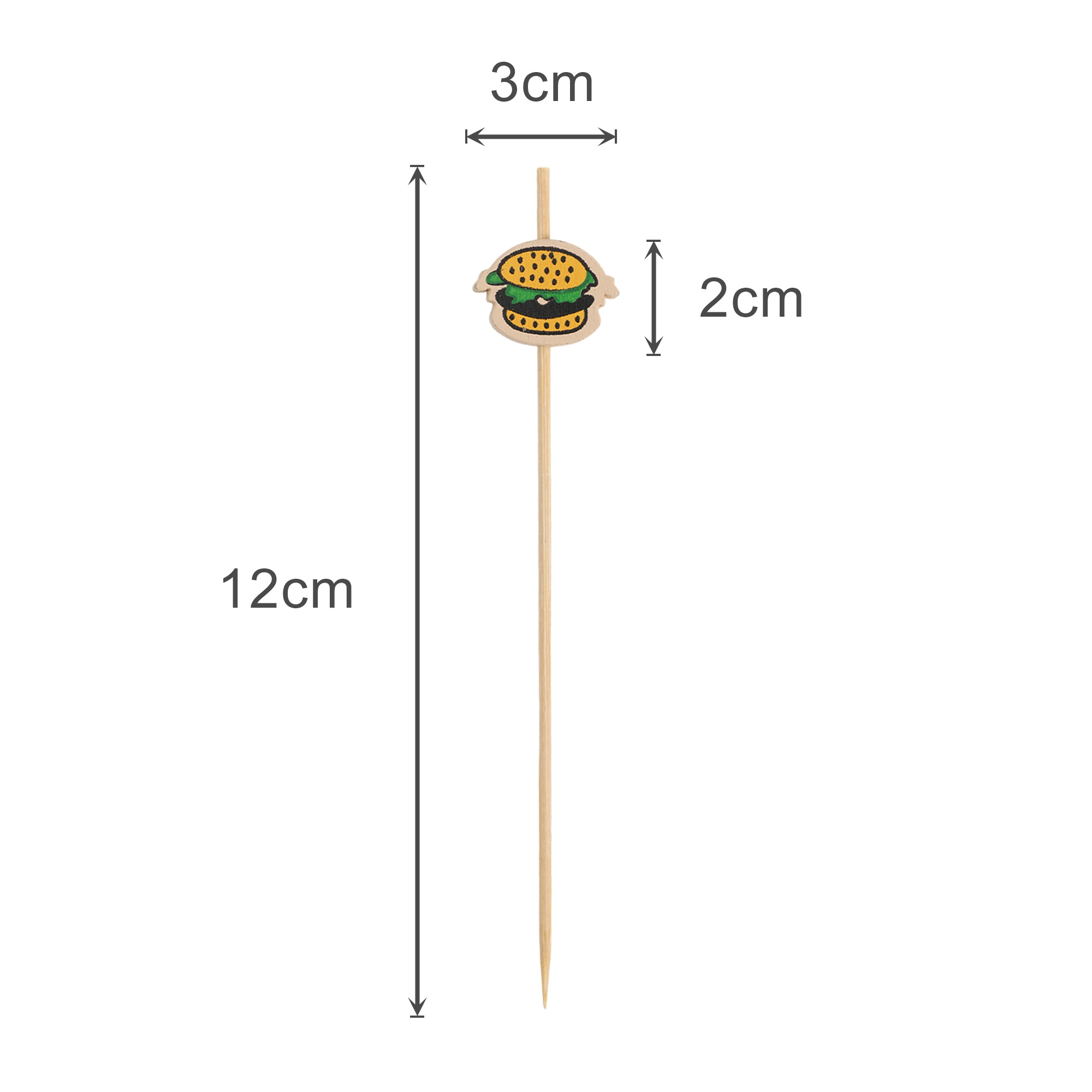 Pack of 100 Custom Cocktail Bamboo Skewers - Image 2
