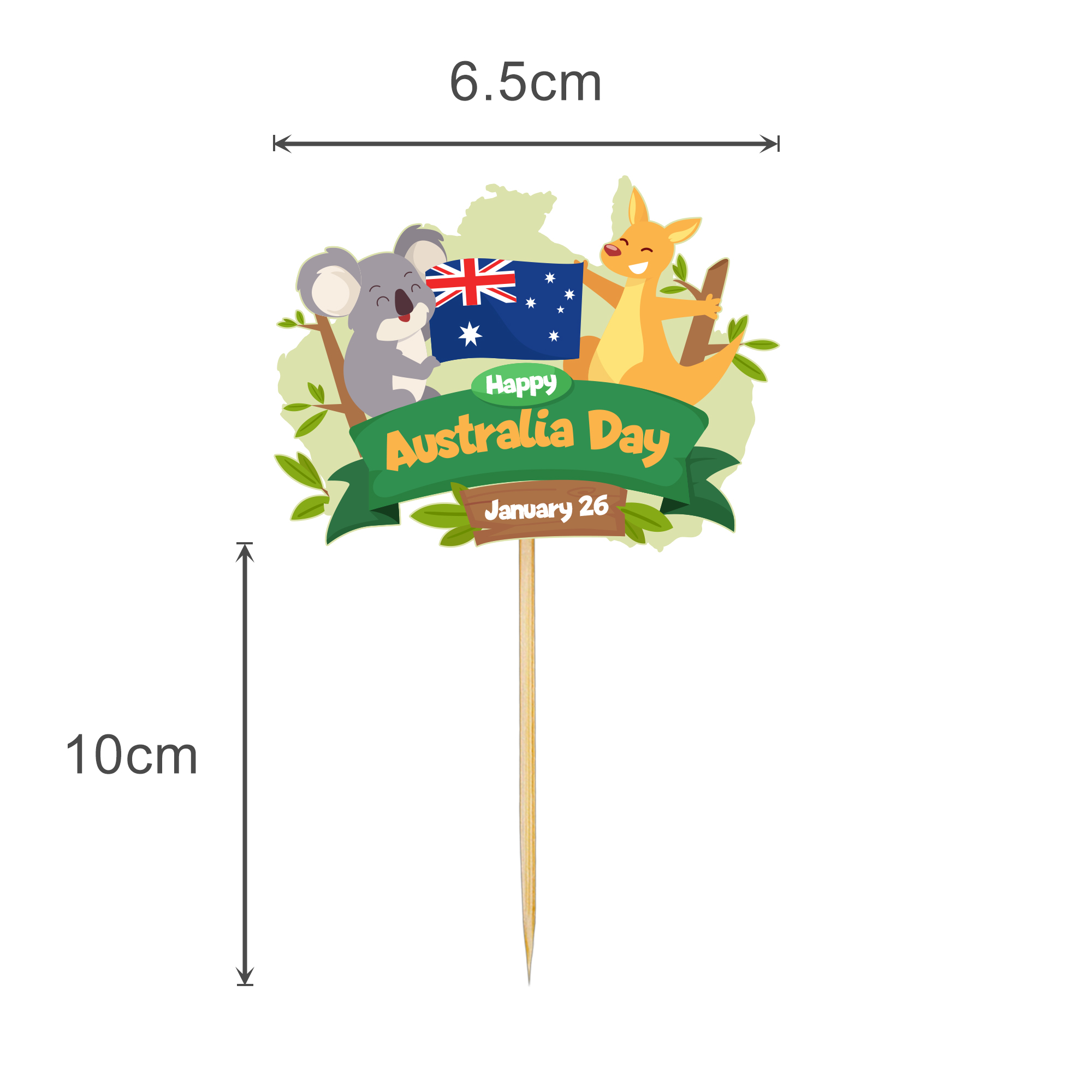 Pack of 100 Custom Coated Paper Toothpicks - Image 2