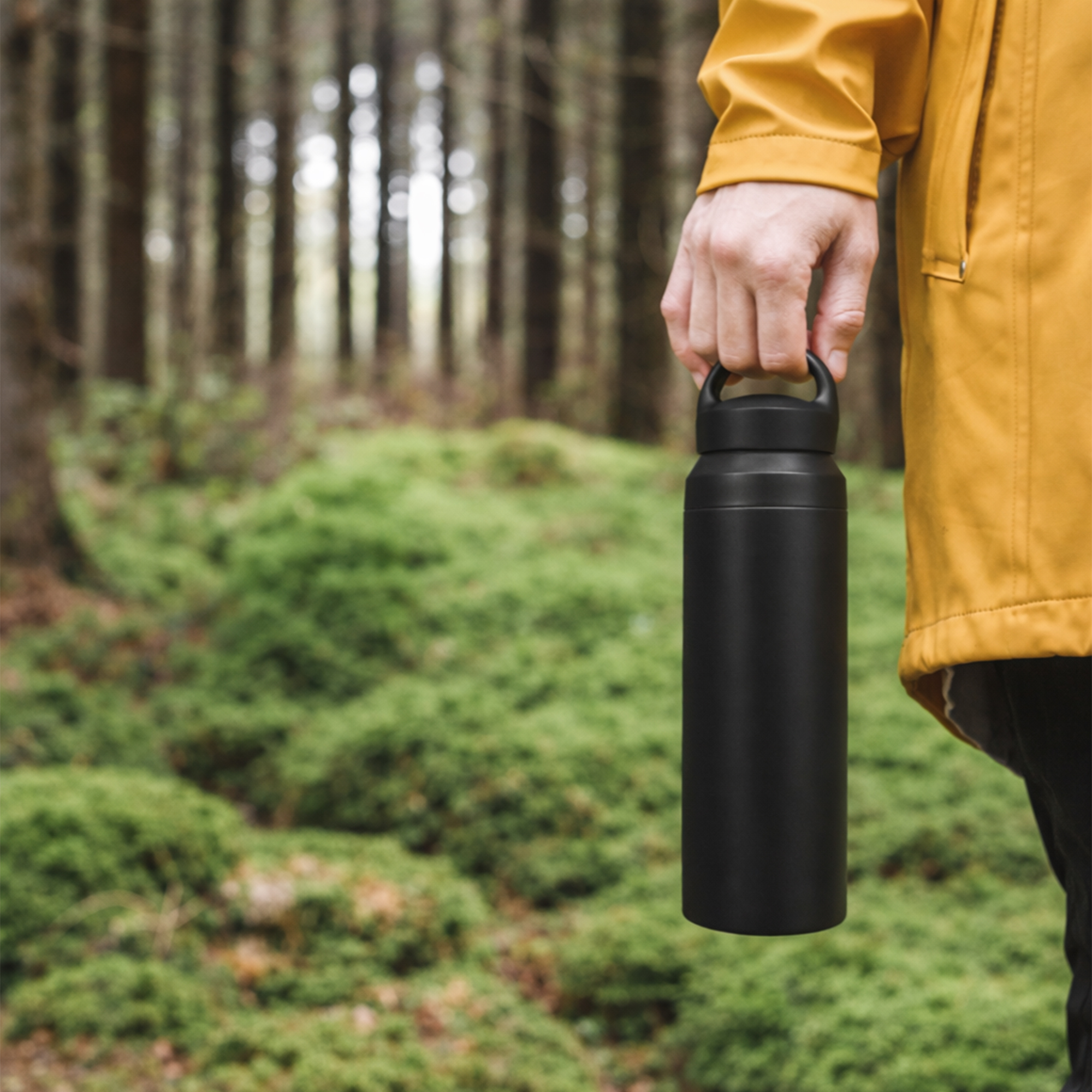 350ML/500ML Double Wall Stainless Steel Drink Bottle with Handle - Image 13