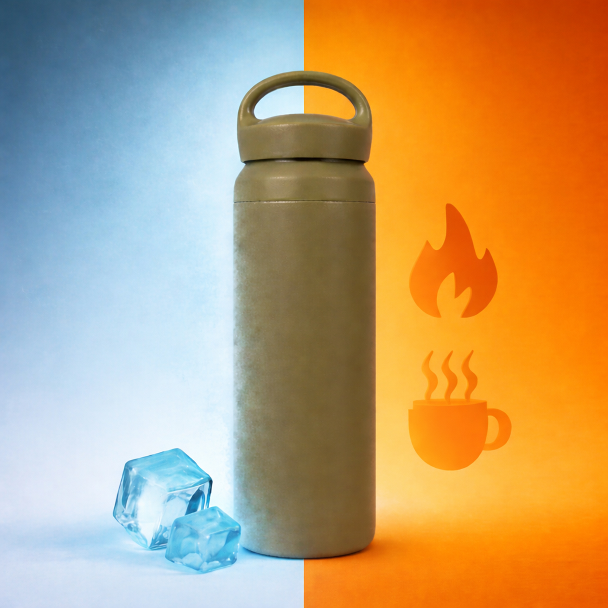 350ML/500ML Double Wall Stainless Steel Drink Bottle with Handle - Image 12