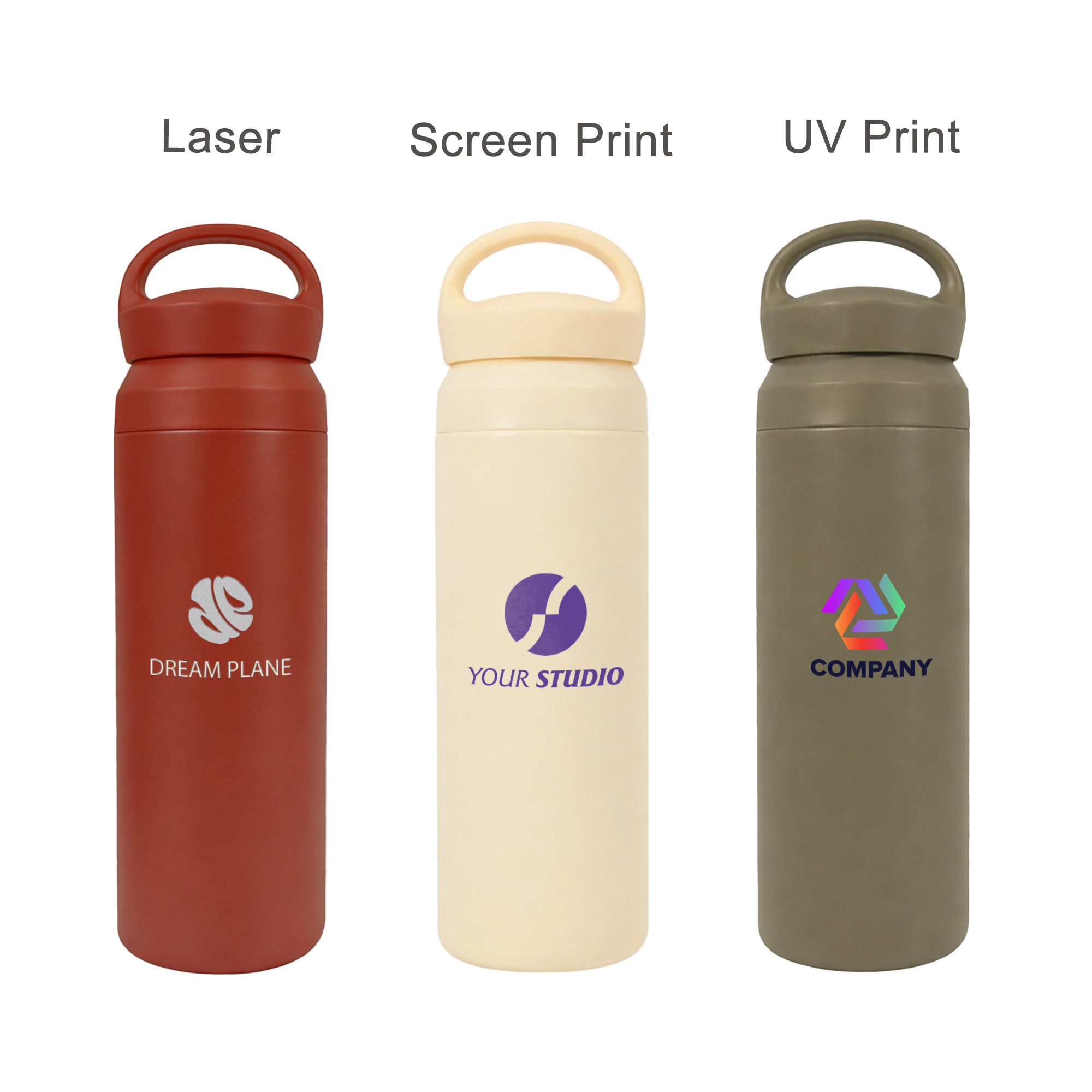 350ML/500ML Double Wall Stainless Steel Drink Bottle with Handle - Image 8