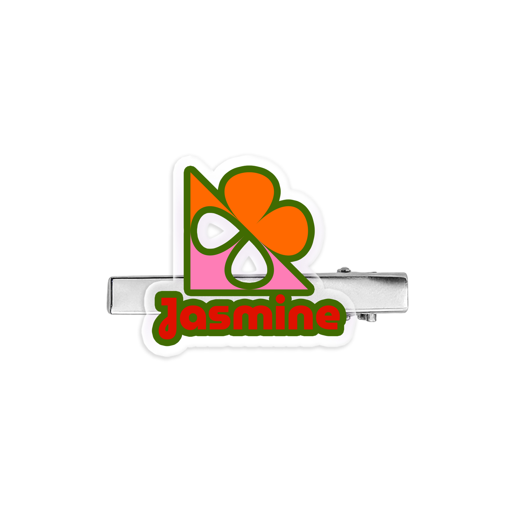 Custom Shape Acrylic Hair Clip - Image 4