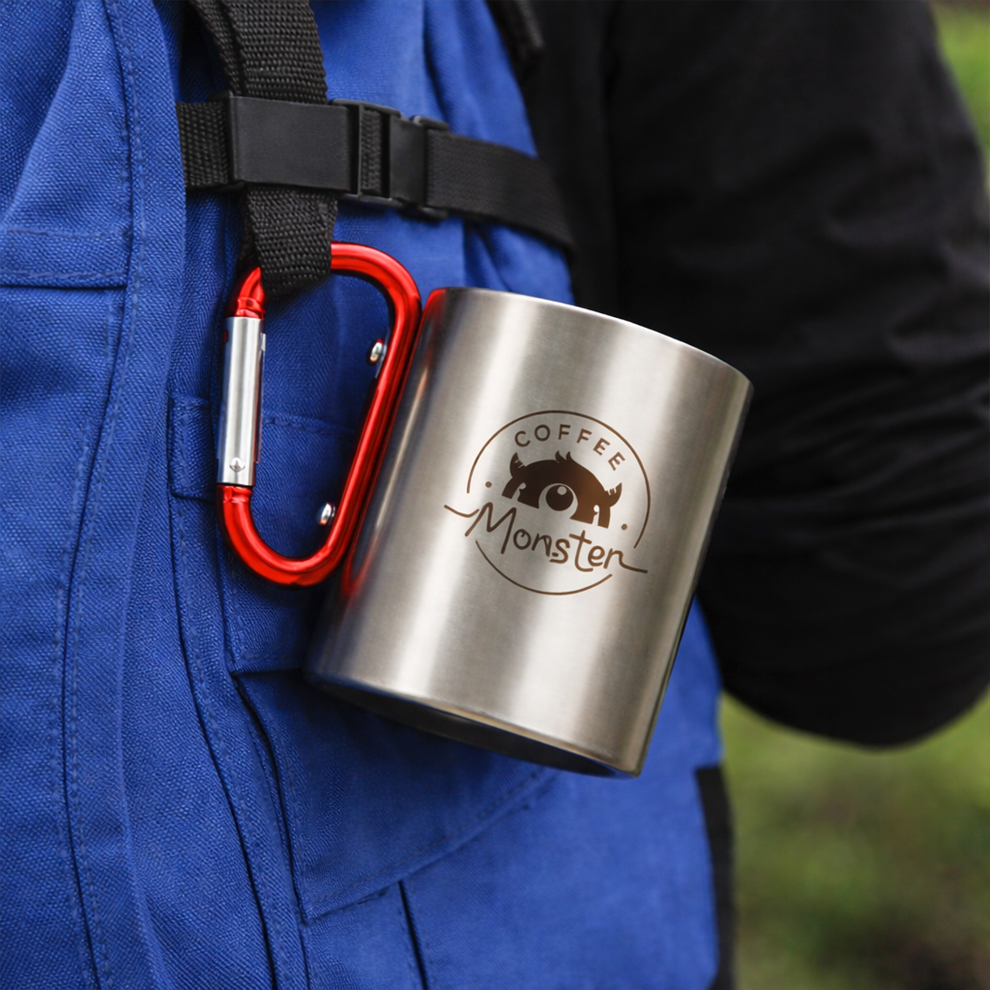 170ML/280ML Stainless Steel Insulated Travel Mug with Carabiner Handle - Image 11