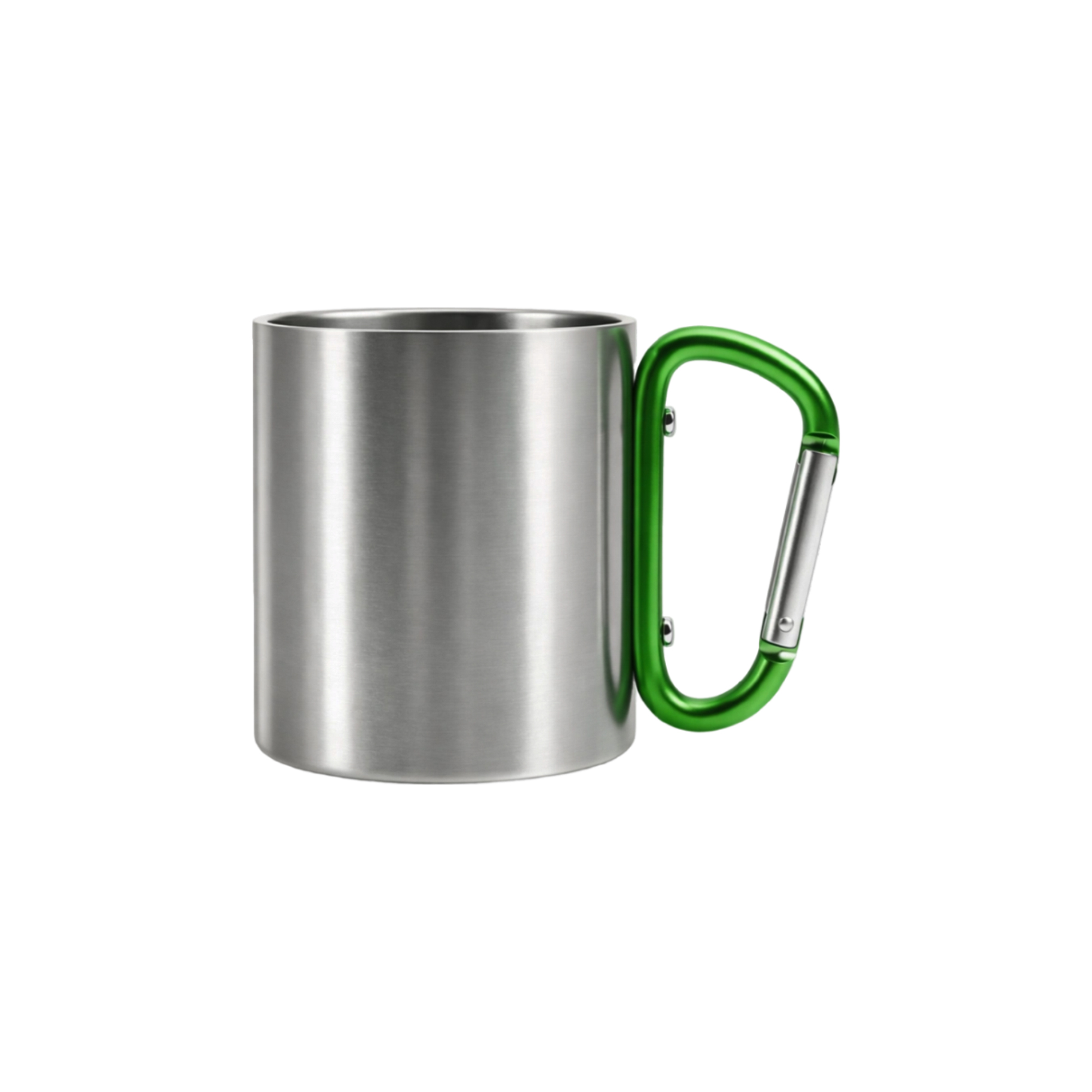 170ML/280ML Stainless Steel Insulated Travel Mug with Carabiner Handle - Image 4