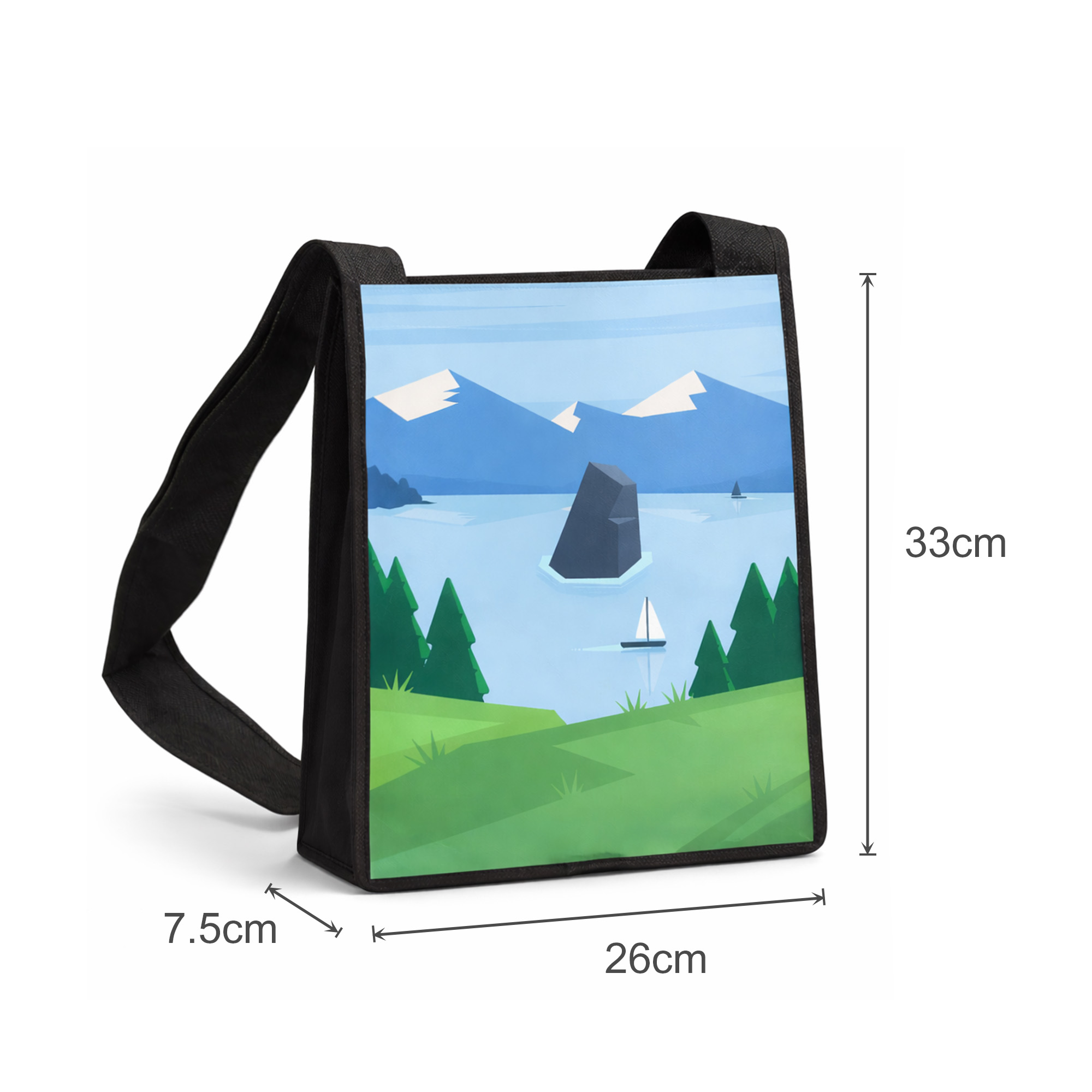 Custom Sublimation Crossbody Bag - Image 3