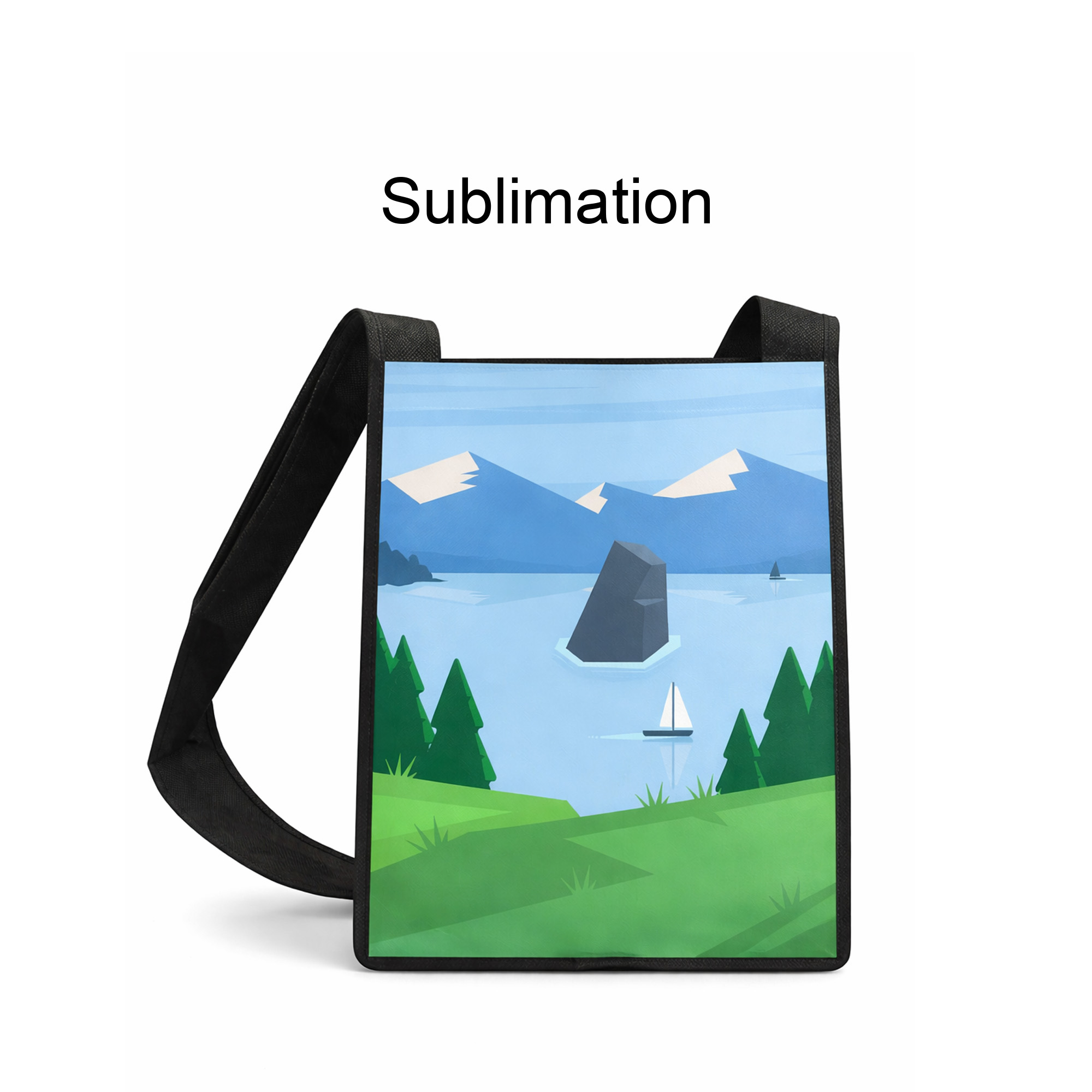 Custom Sublimation Crossbody Bag - Image 4