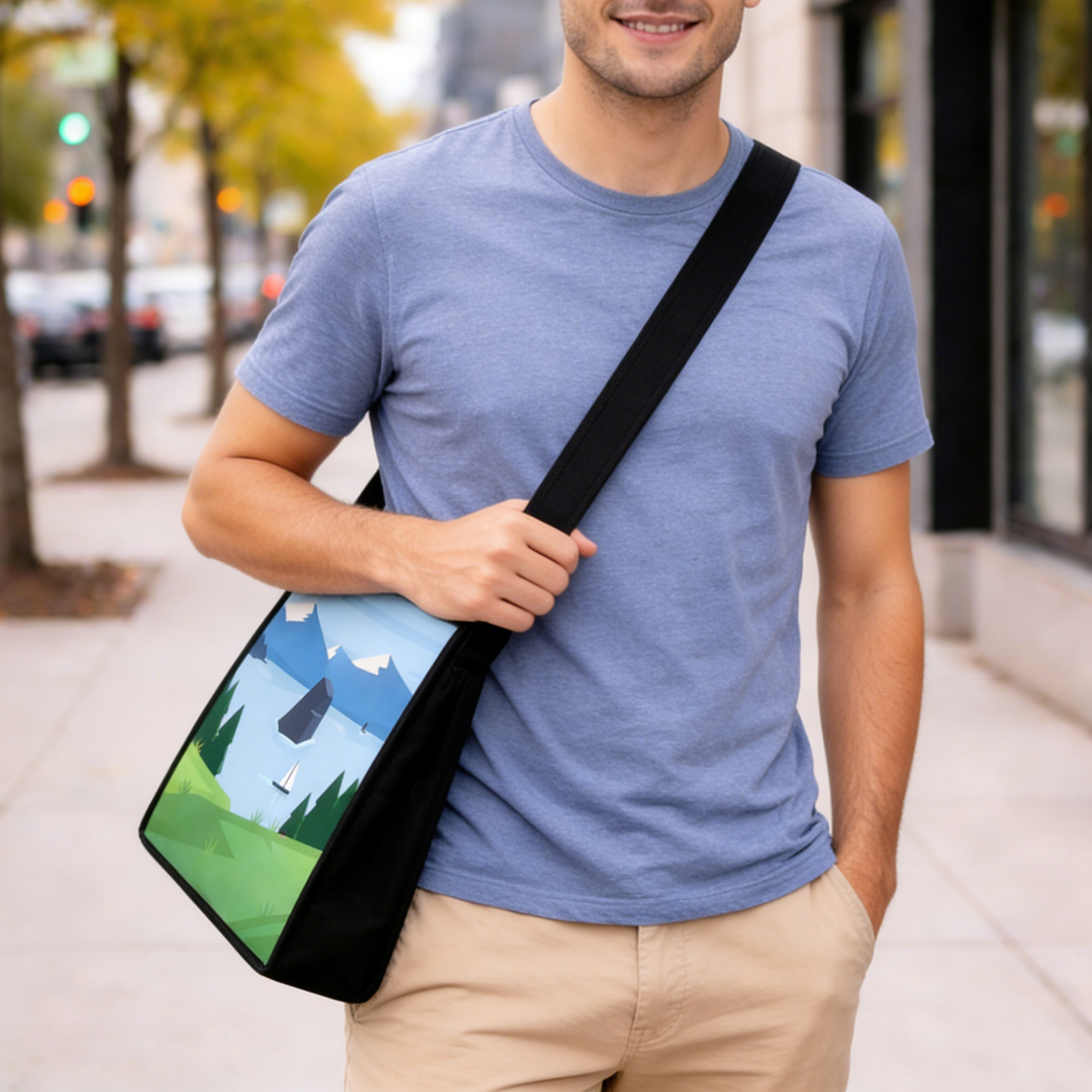 Custom Sublimation Crossbody Bag - Image 6