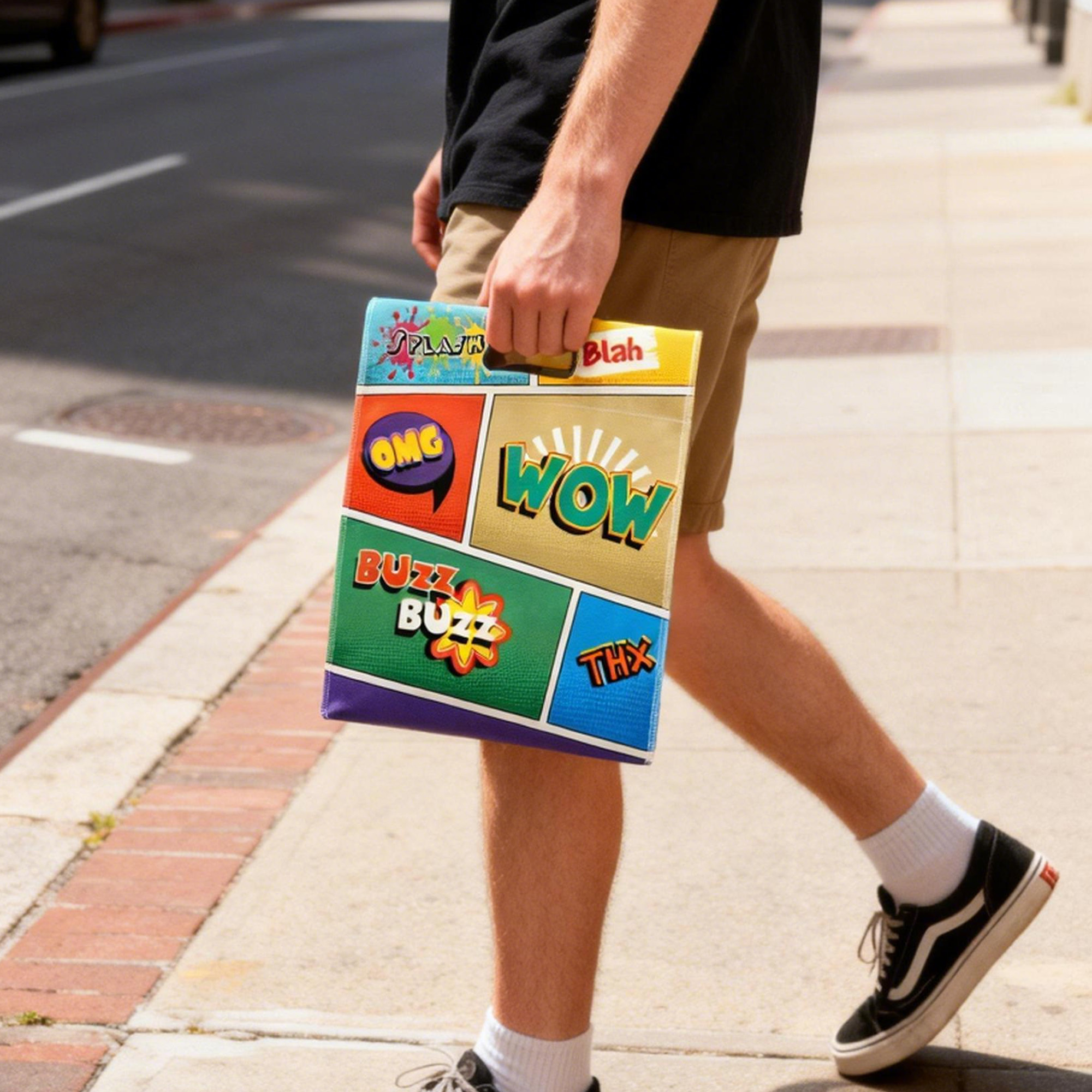 Flat D Cut Tote Bag - Image 6