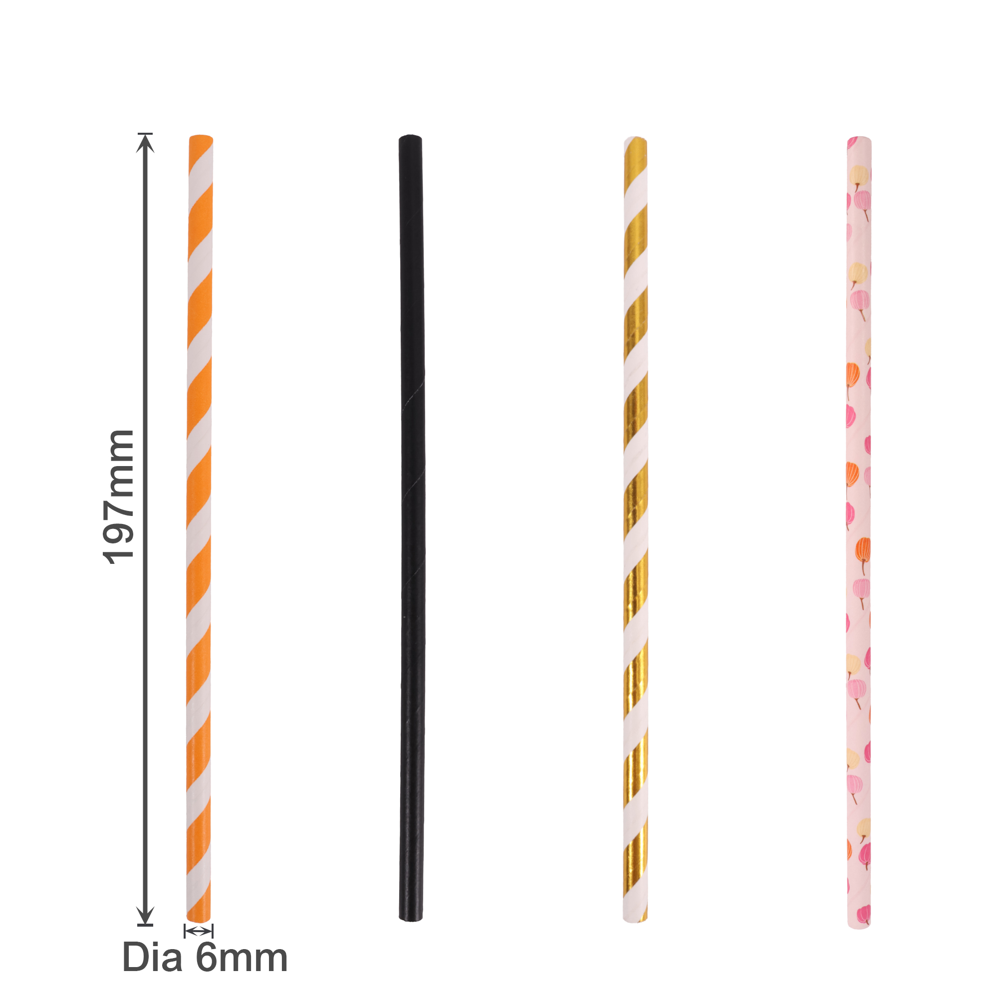 Custom Disposable 4-ply Straight Drinking Paper Straw - Image 6