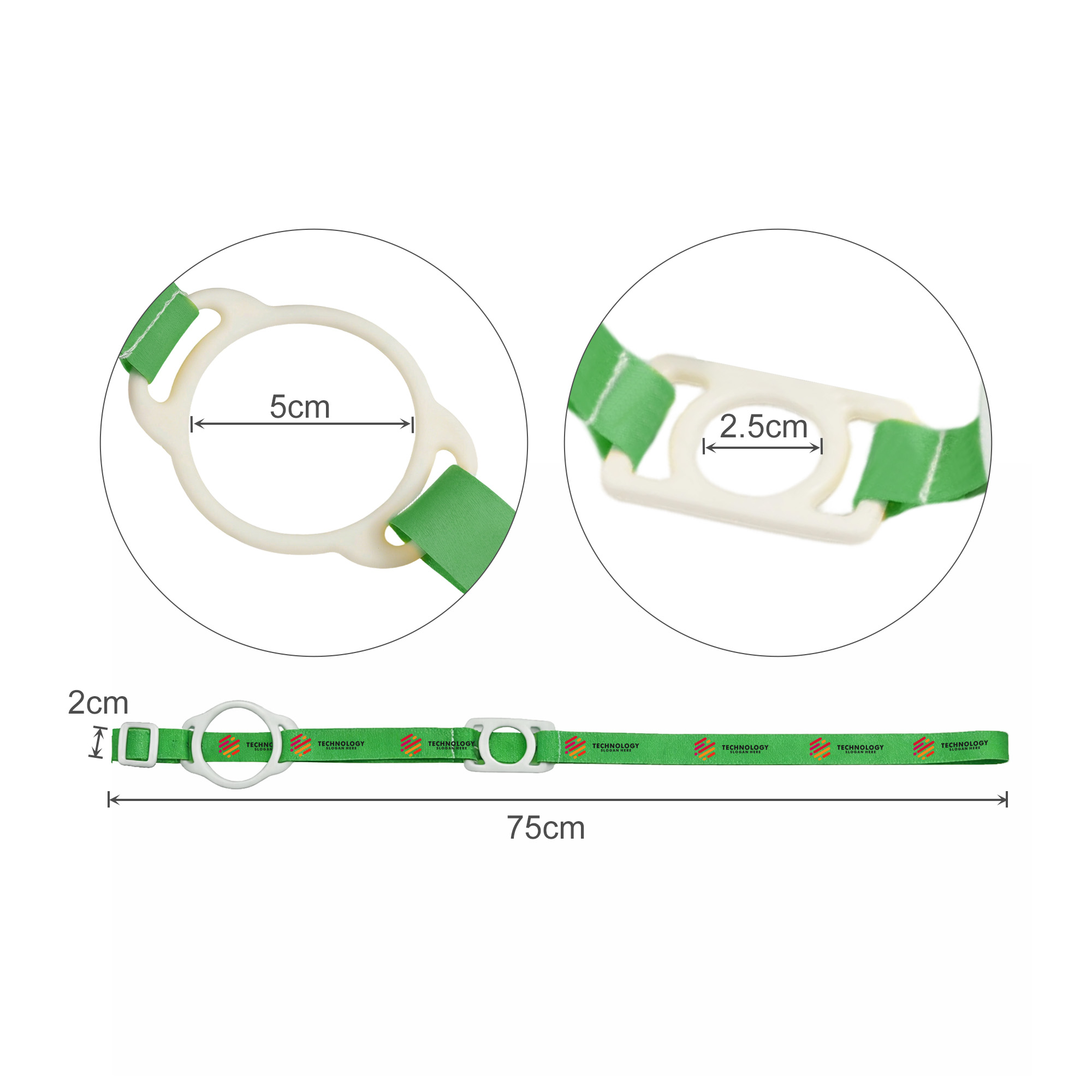 RPET 2 in 1 Water Bottle Lanyard - Image 2