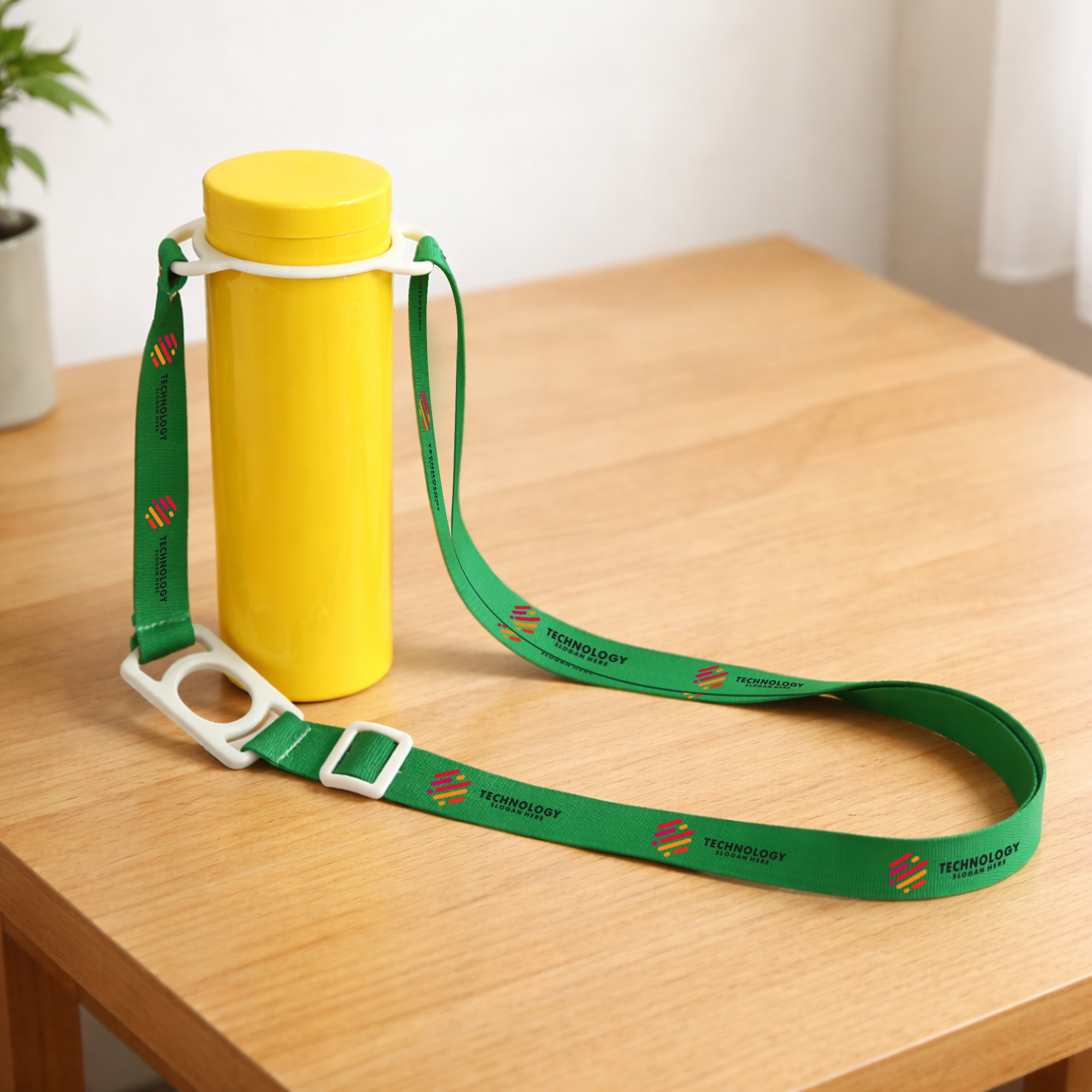 RPET 2 in 1 Water Bottle Lanyard - Image 6