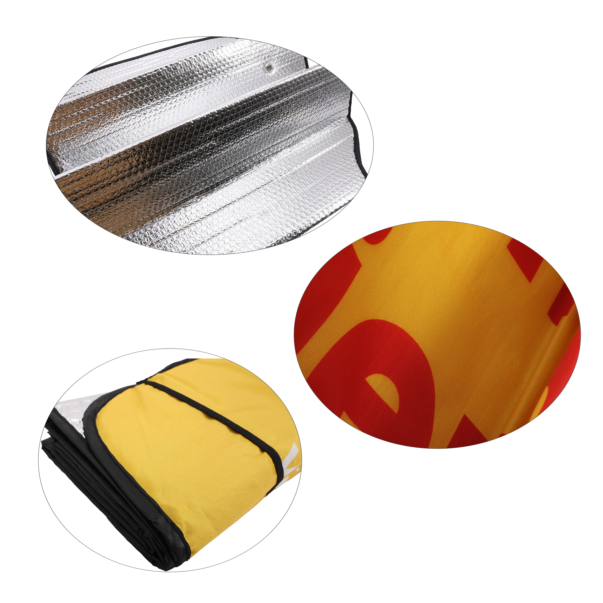 Full Colour Printed Bubble Aluminum Car Sun Shade - Image 9