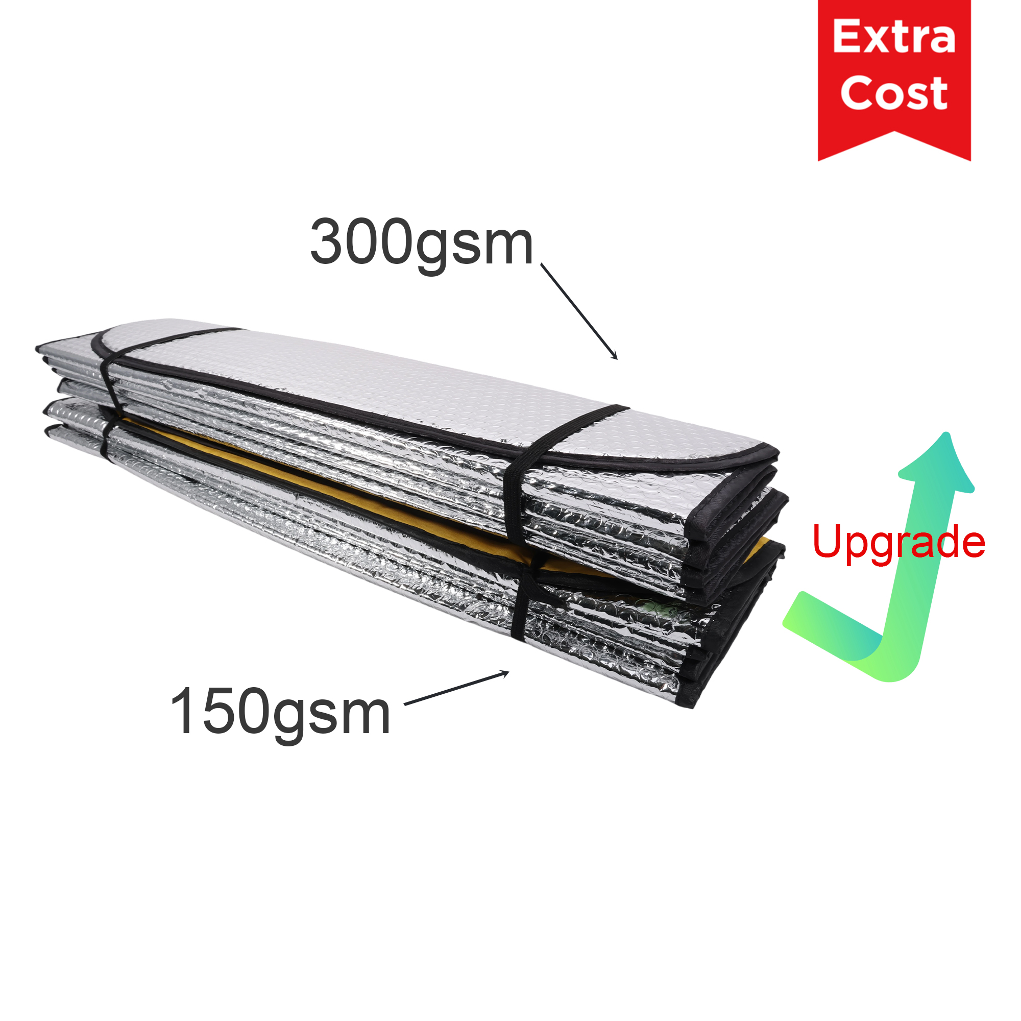 Full Colour Printed Bubble Aluminum Car Sun Shade - Image 11