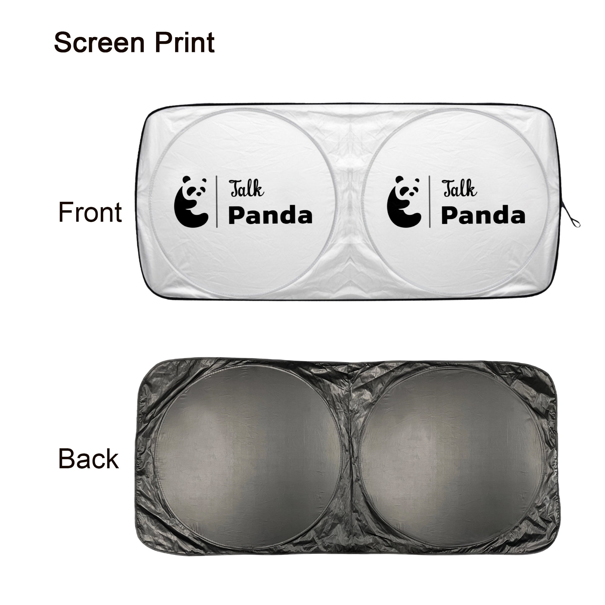 Twin Circular Light-blocking Car Sun Shade - Image 7