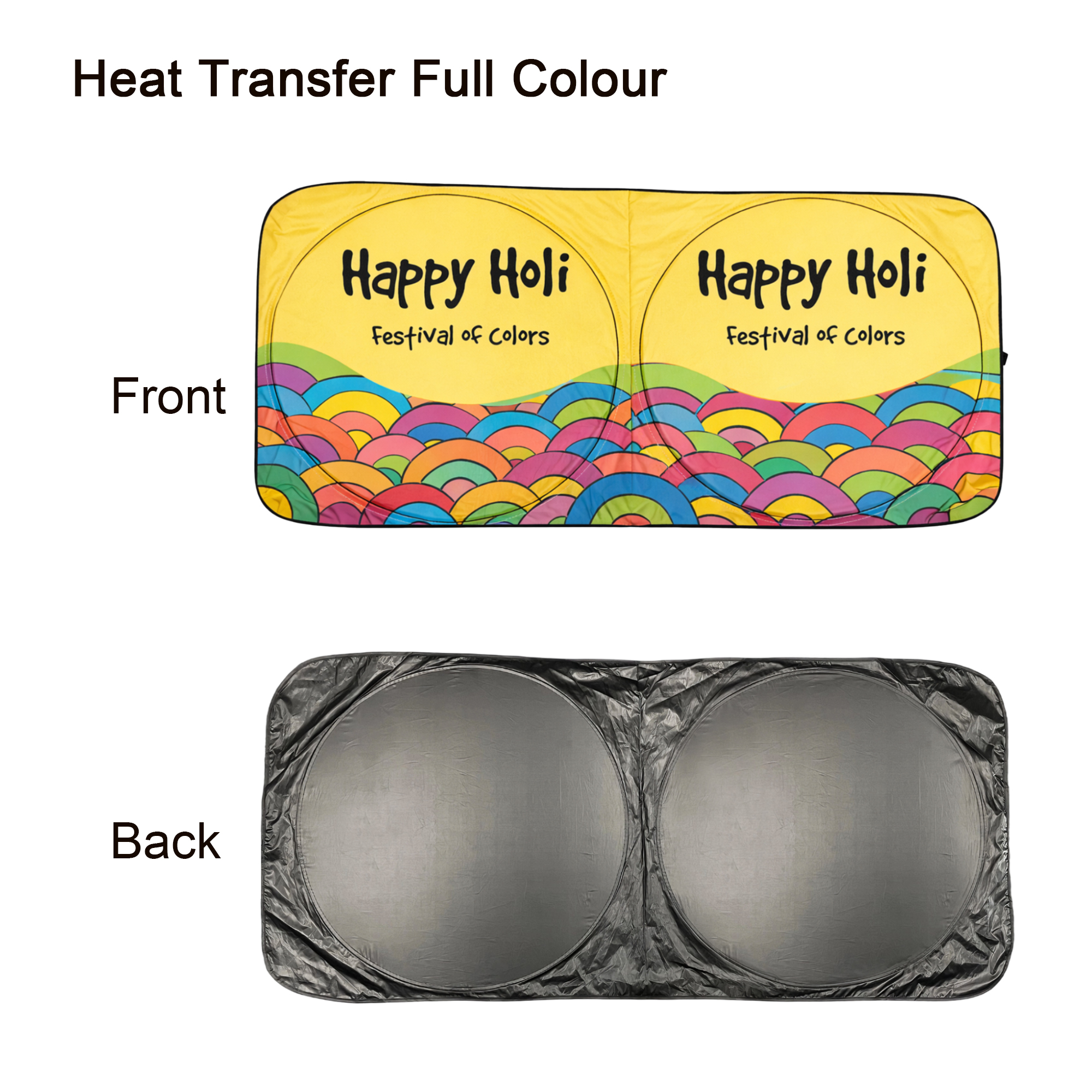 Twin Circular Light-blocking Car Sun Shade - Image 8