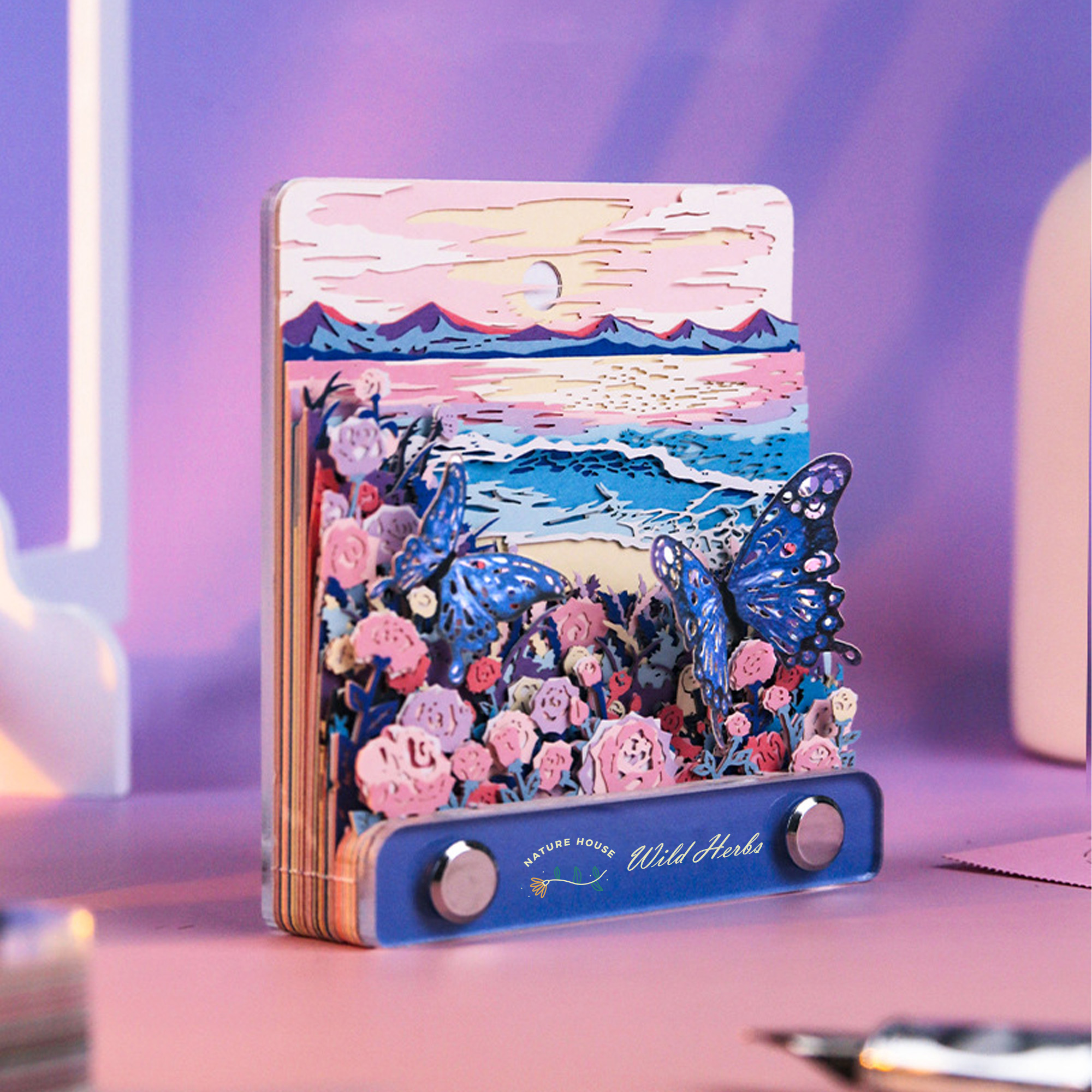 3D Paper-Cut Sculpture Notepad with Hanging Loop - Image 7