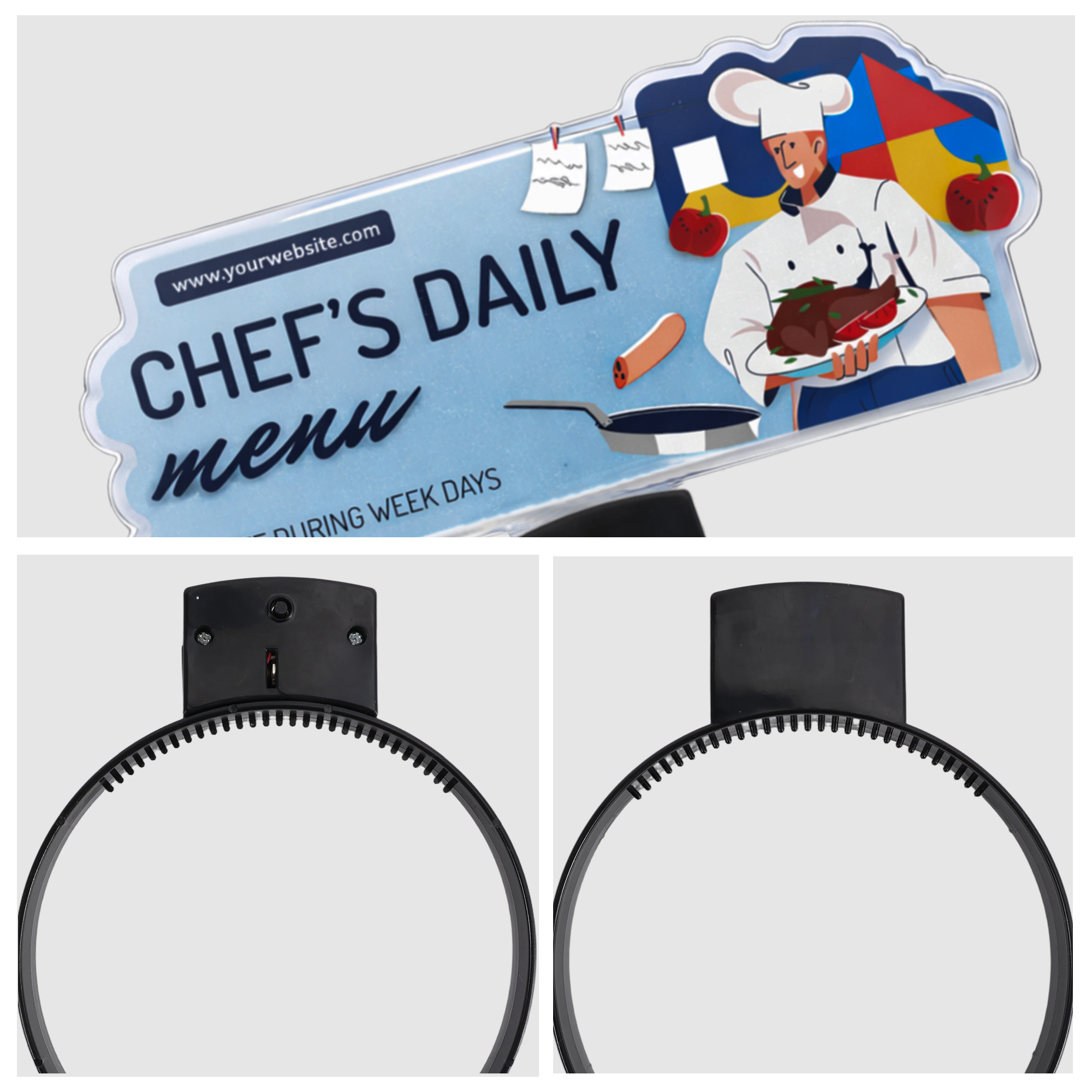 Light up Acrylic Sign Headband - Image 6
