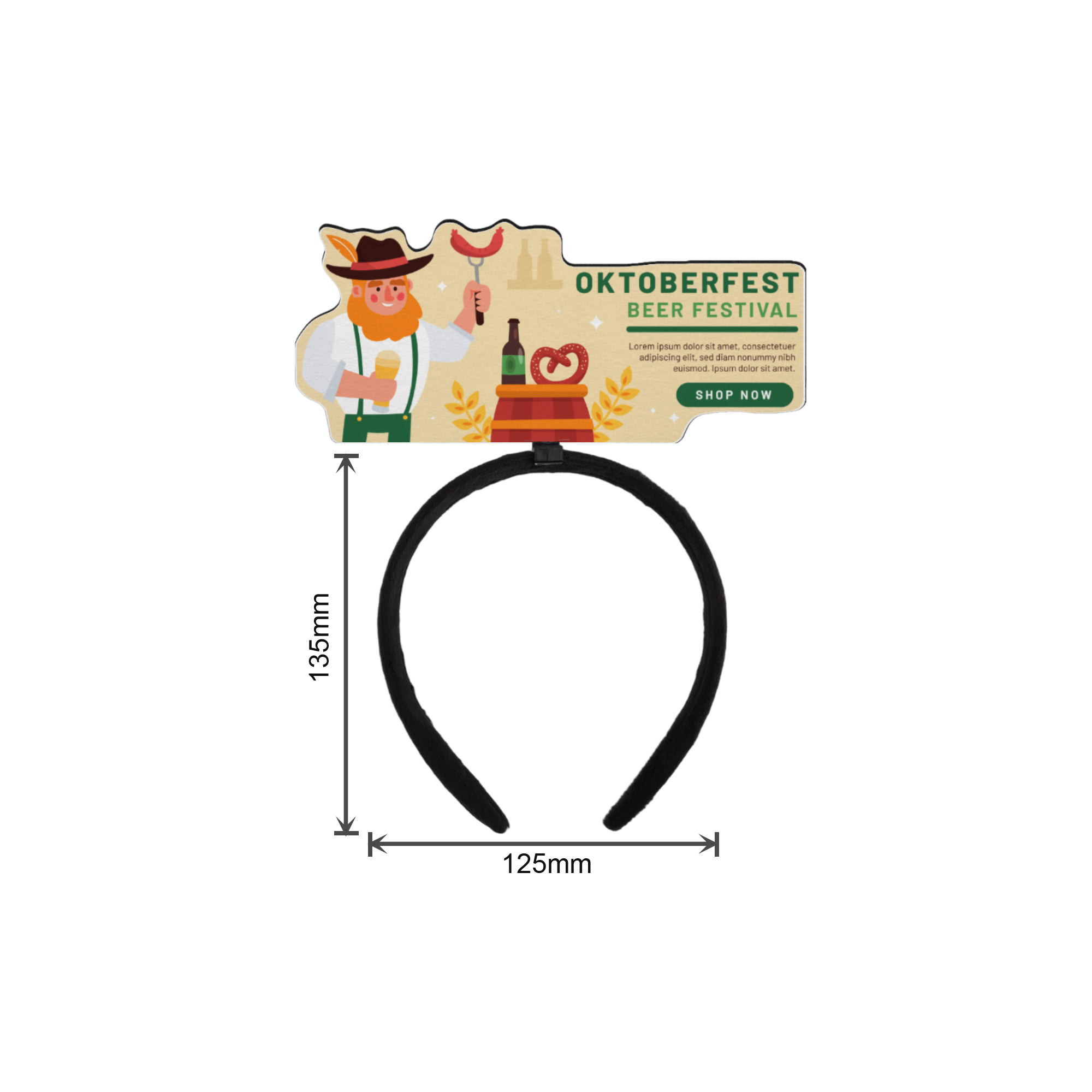 Custom Foam Topper Headband - Image 4