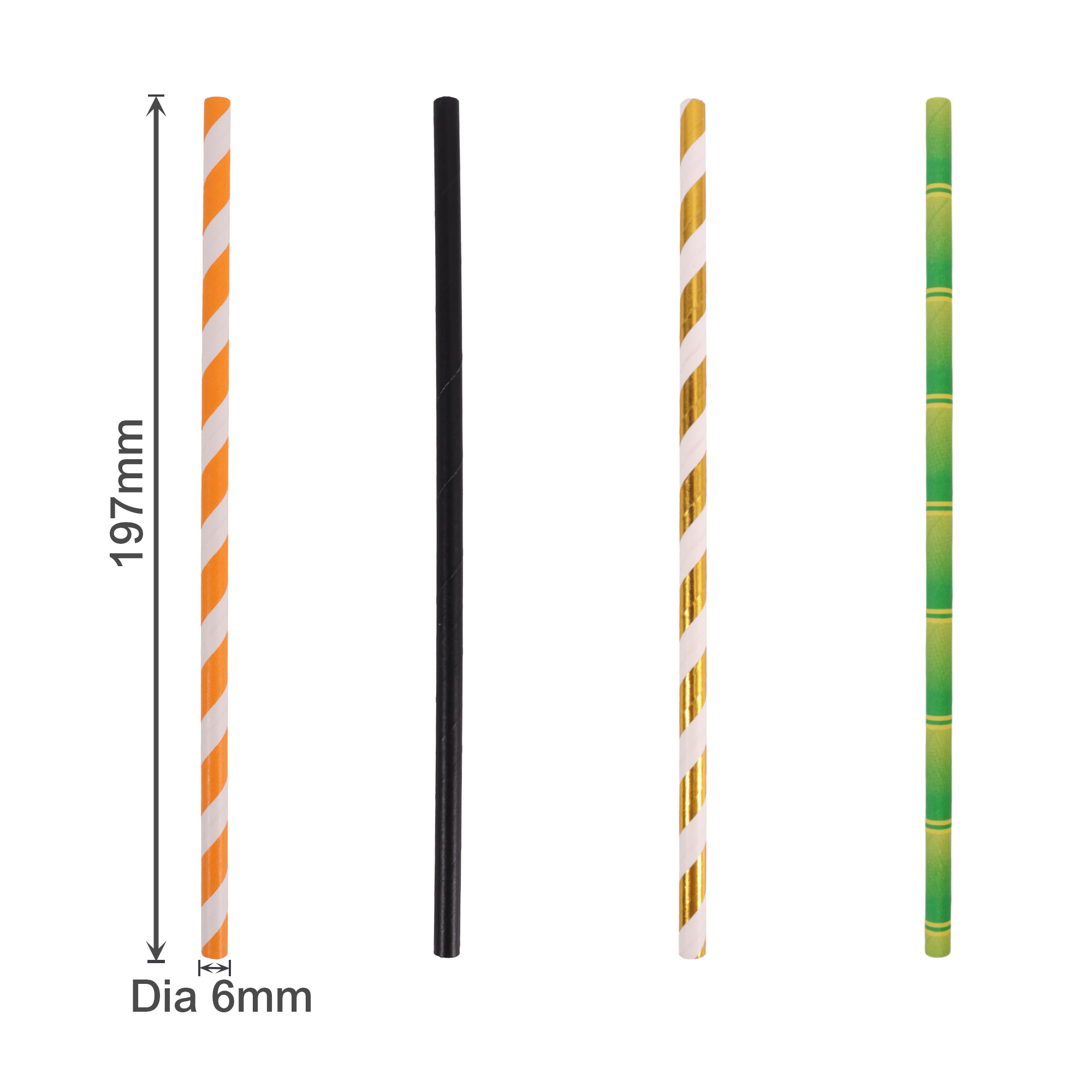 Disposable 3-ply Straight Drinking Paper Straw - Image 18