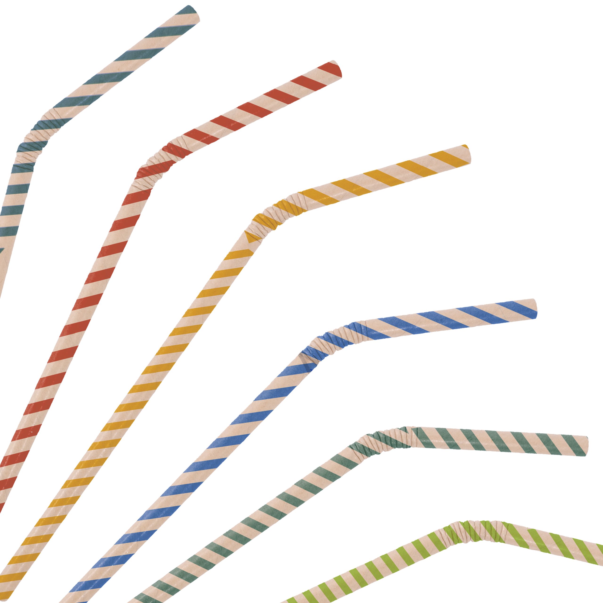 Custom Disposable 3-ply Bendable Drinking Paper Straw - Image 2