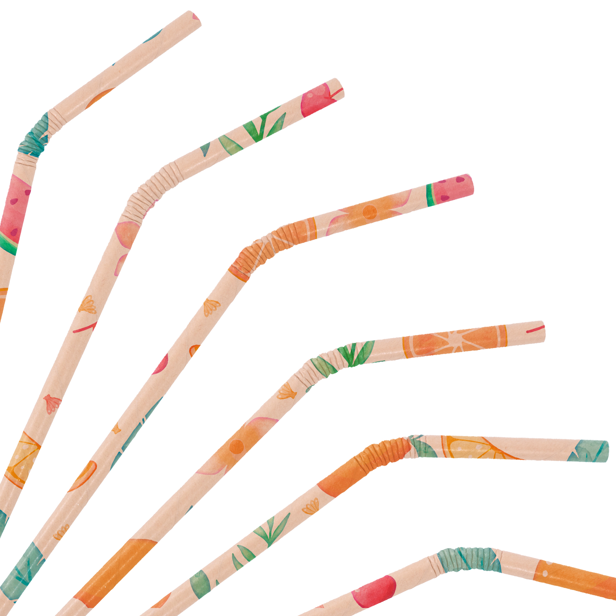 Custom Disposable 3-ply Bendable Drinking Paper Straw - Image 3