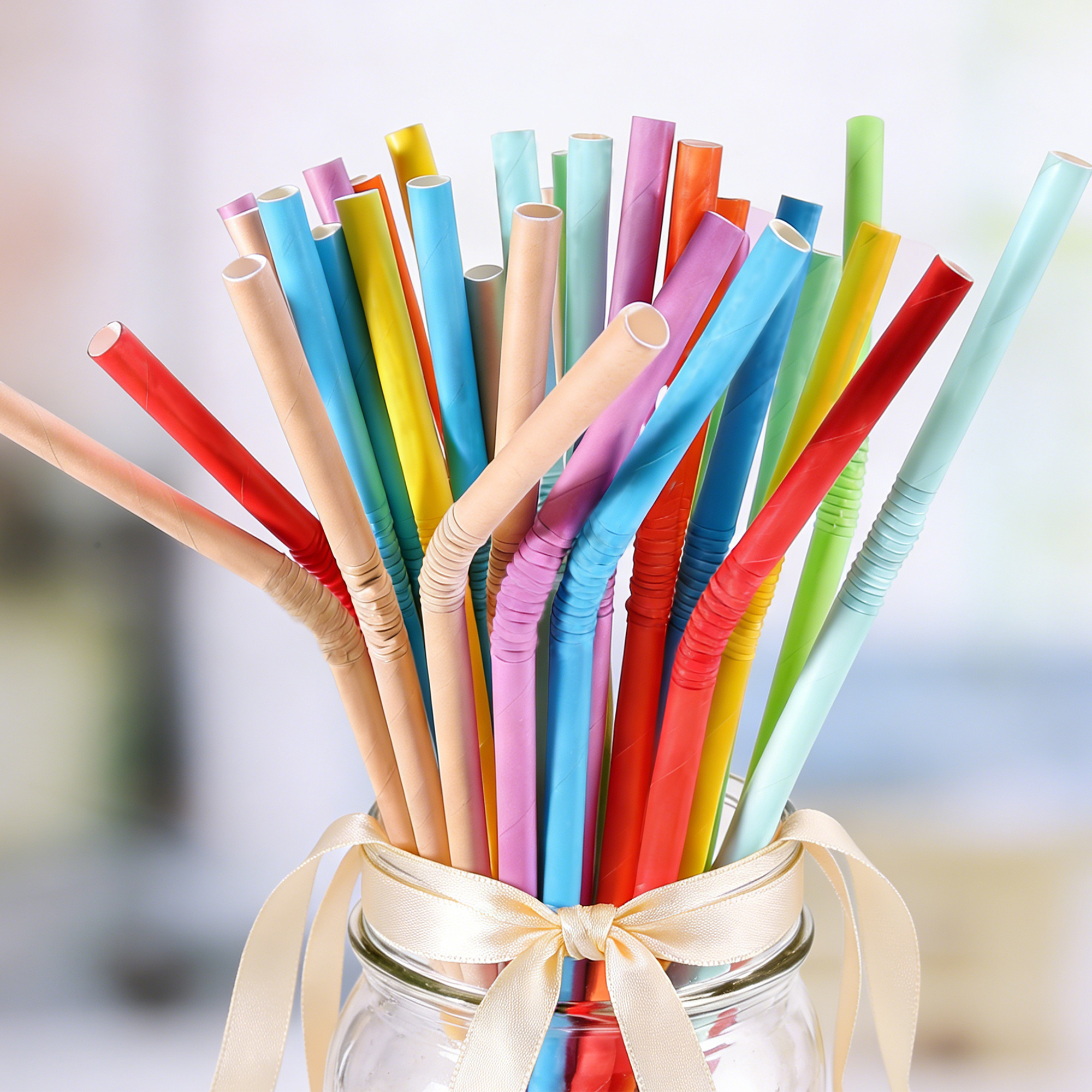 Custom Disposable 3-ply Bendable Drinking Paper Straw - Image 8