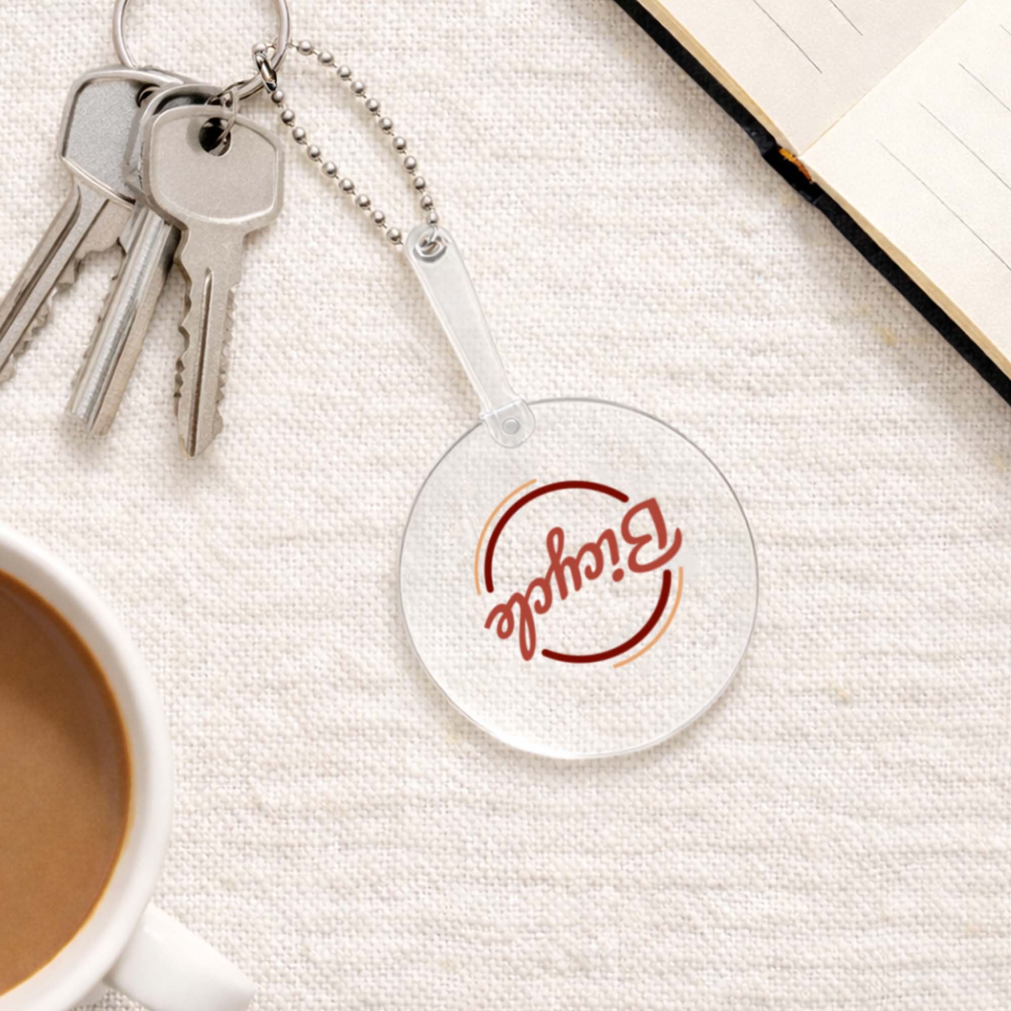 Mini PVC Hand Fan with Keychain - Image 8