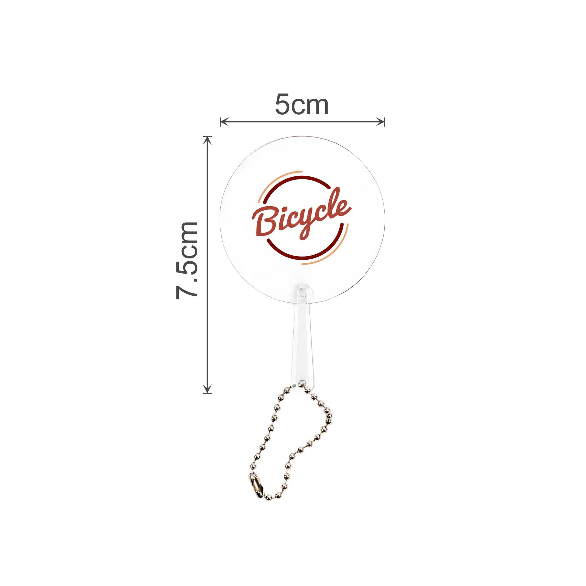 Mini PVC Hand Fan with Keychain - Image 6