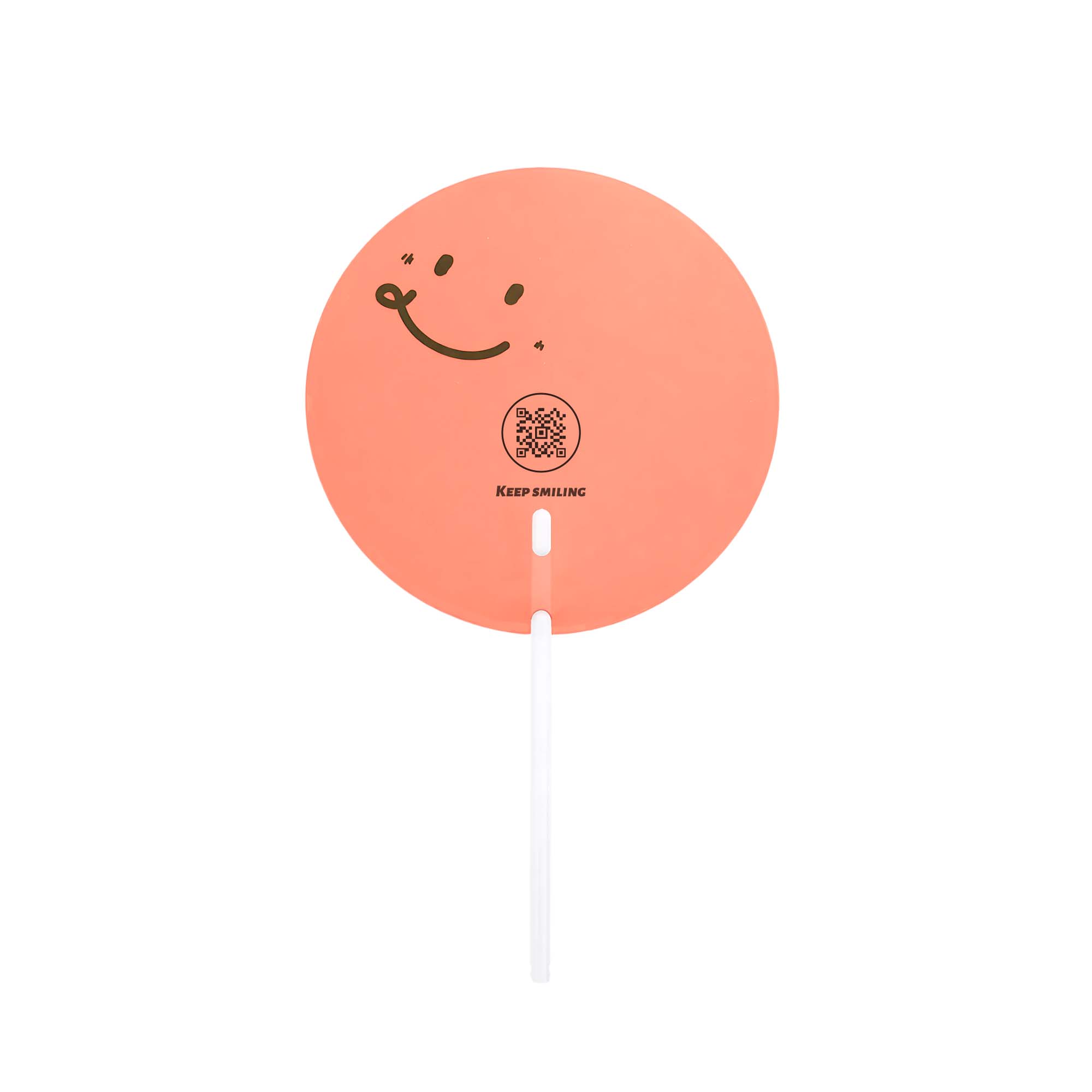 Custom Shape Transparent PVC Hand Fan B - Image 2